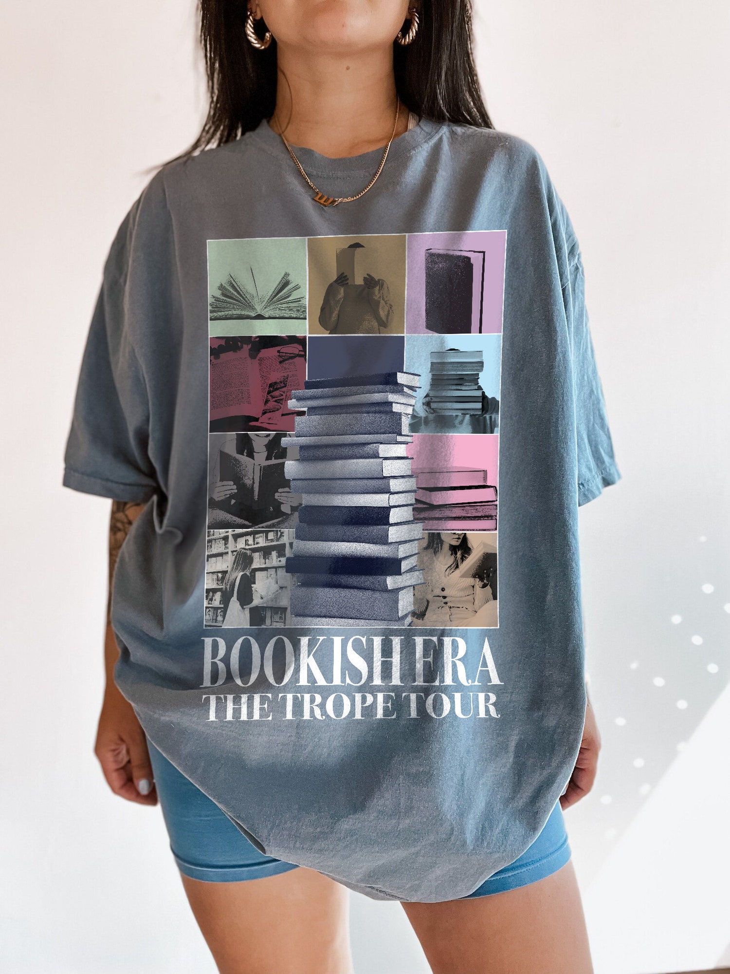 Bookish Era The Trope Tour Lover Concert Reader Romance Women Cute Shirt image 3