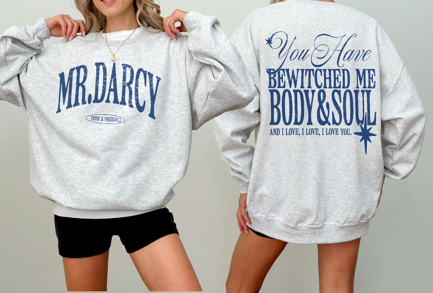 Fitzwilliam Darcy Pride And Prejudice Jane Austen Pemberley Book Sweatshirt image 1