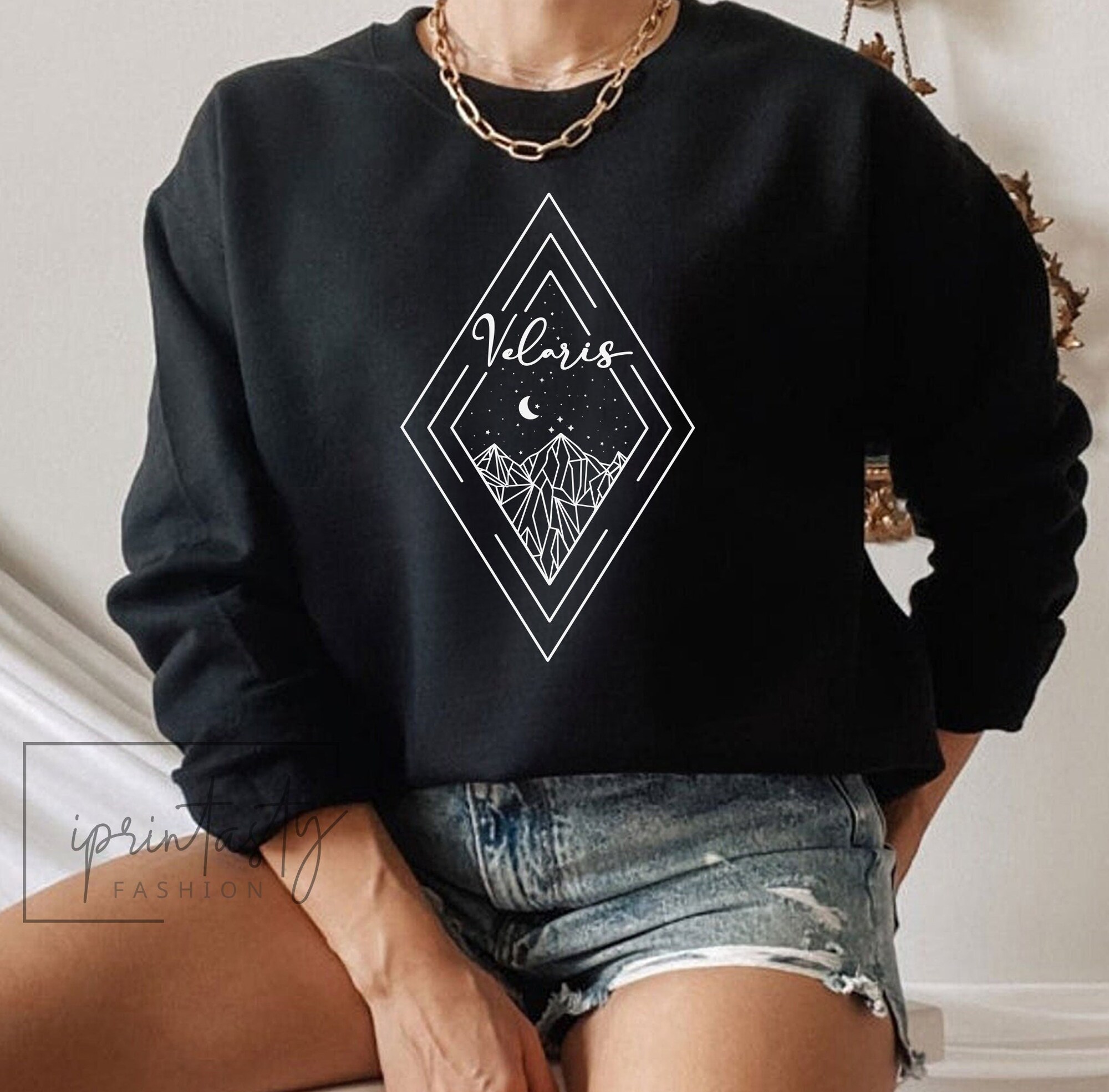 SJM Velaris Bookish The Night Court ACOTAR Dreams Rhysand Fan Sweatshirt image 2