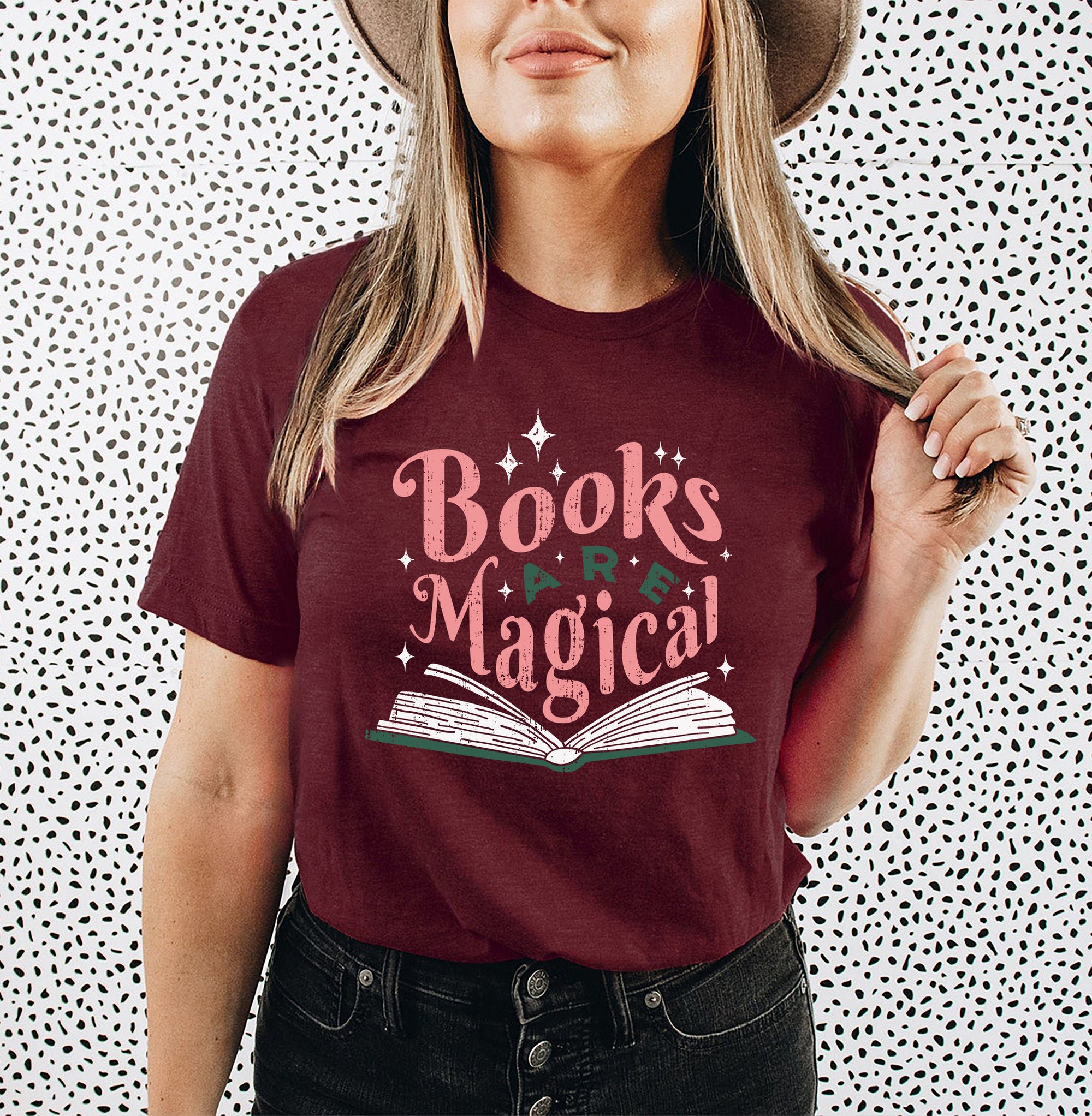 Books Are Magical Lover Teacher Nerd Librarian Shirt image 2