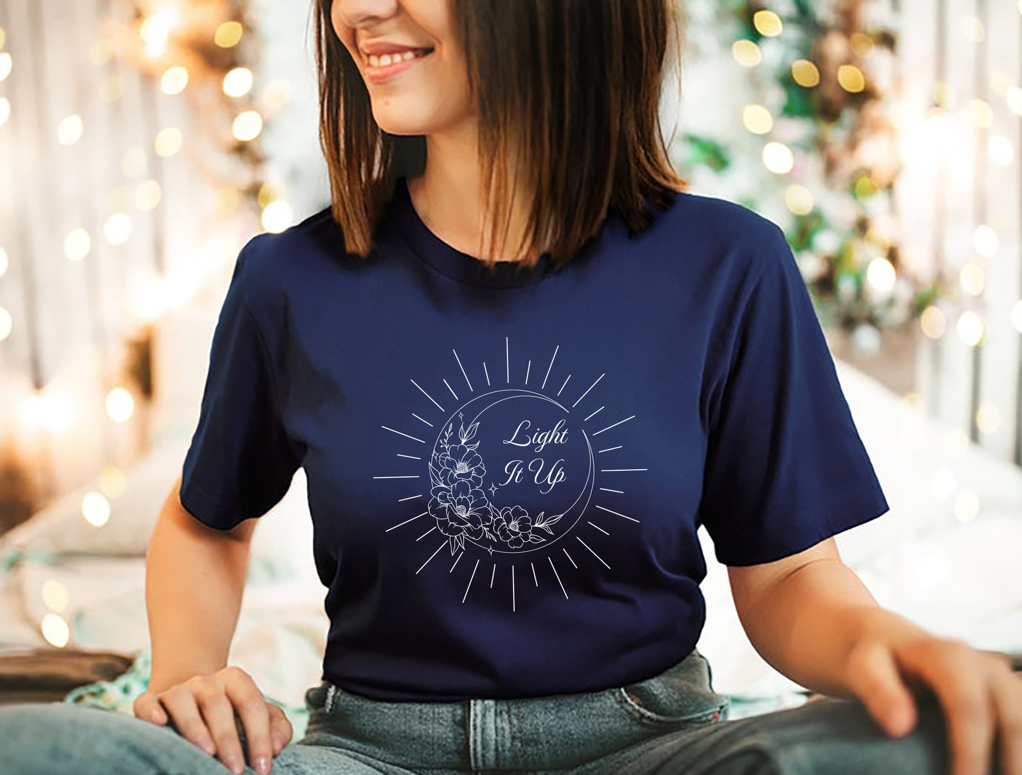 SJM Light It Up Crescent City House Of Earth And Blood Bookish Shirt image 2