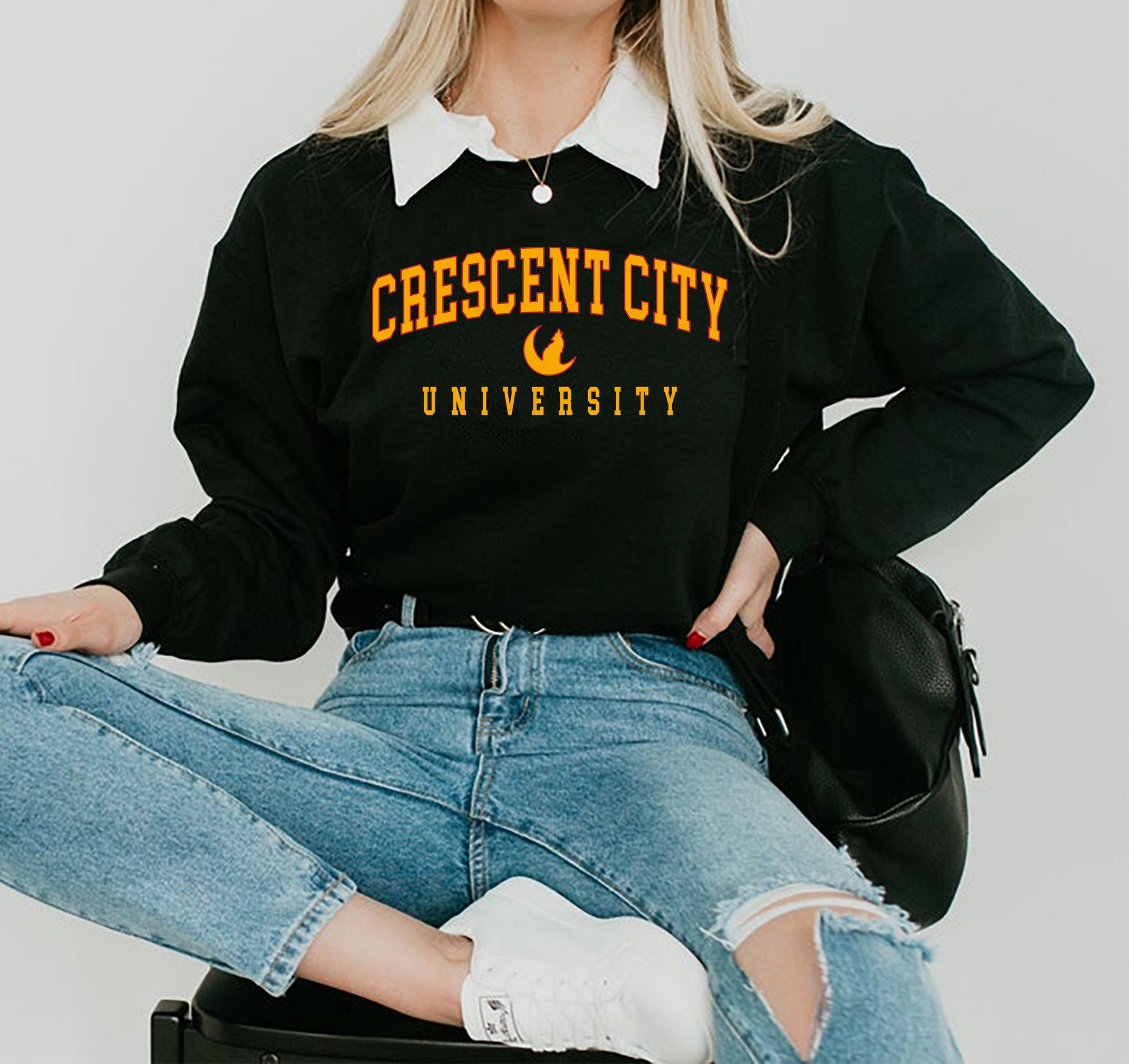 SJM Crescent City Bookish Terrasen ACOTAR Sweatshirt image 8