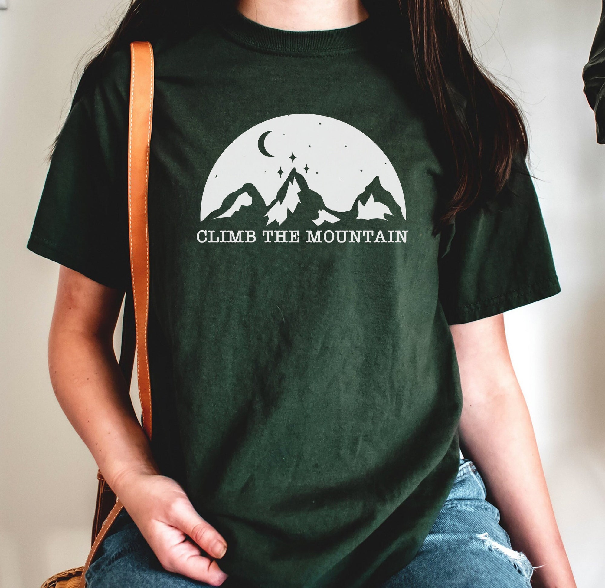 SJM Climb The Mountain Bookish Quote ACOTAR Bibliophile Shirt image 4