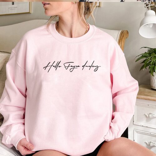 SJM Hello Feyre Darling ACOTAR Throne Of Glass Bookish Reader Sweatshirt image 0