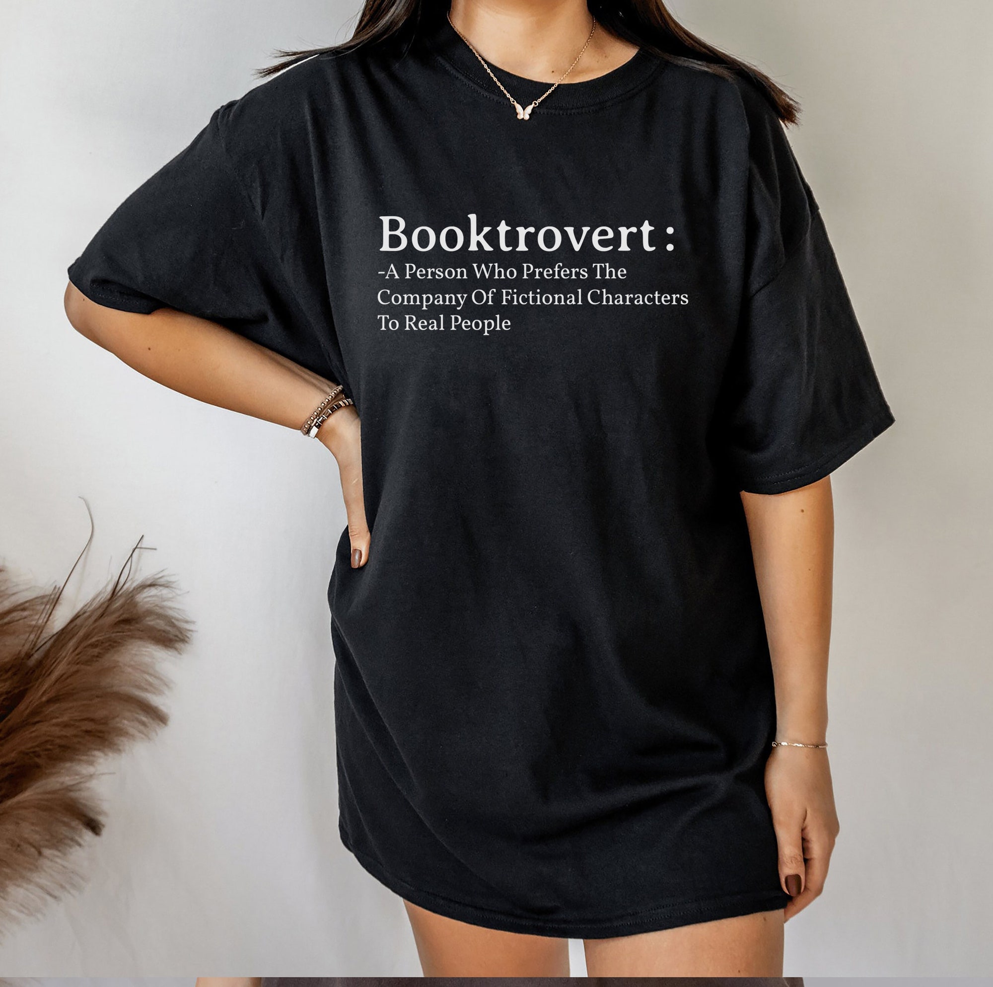 Booktrovert Defention Nerd Lovers Librarian Teacher Shirt image 3