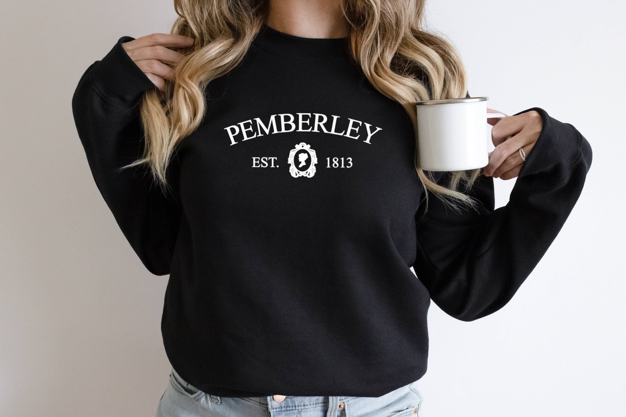 Pemberley Jane Austen Pride Prejudice Bookish Mr Darcy Elizabeth Bennet Sweatshirt image 1