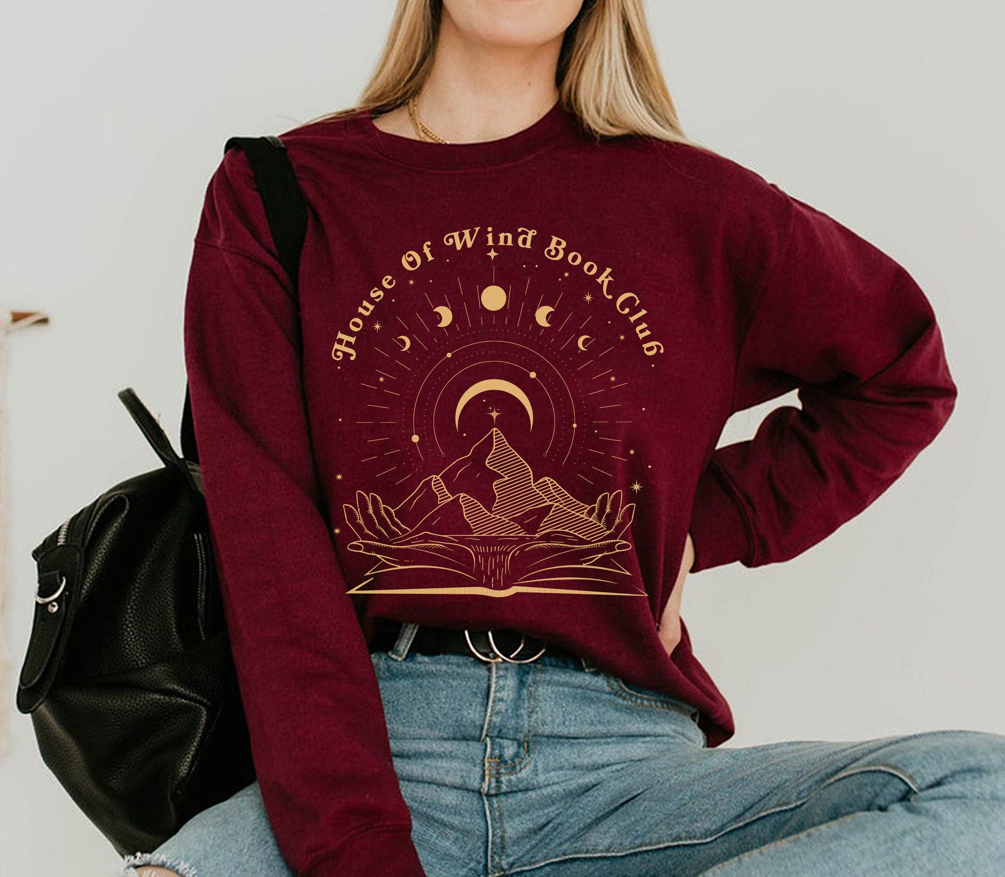 SJM House Of Wind Book Club ACOTAR SJM Crescent City Night Court Sweatshirt image 2