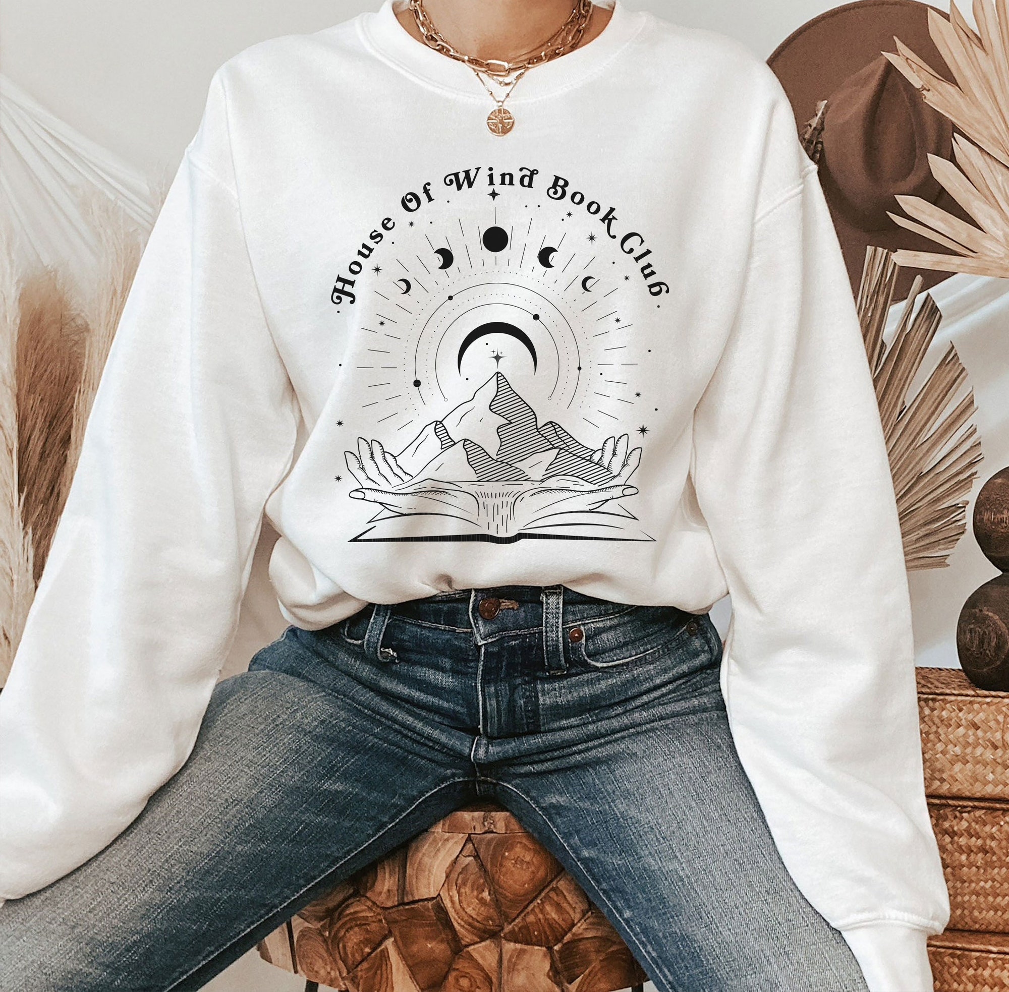 SJM House Of Wind Book Club ACOTAR Crescent City Night Court sweatshirt image 1