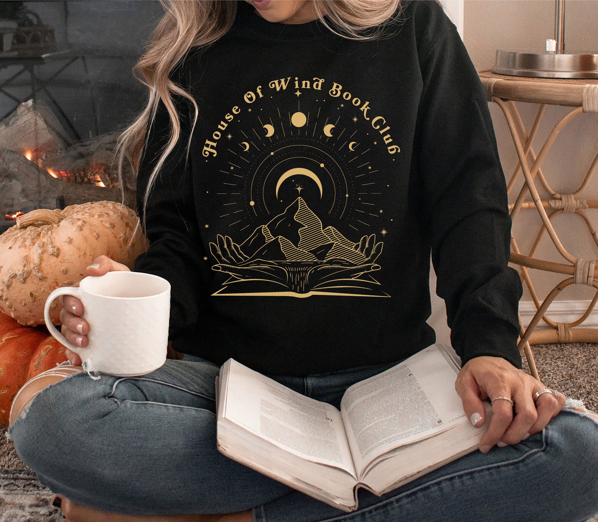 SJM House Of Wind Book Club ACOTAR SJM Crescent City Night Court Sweatshirt image 4