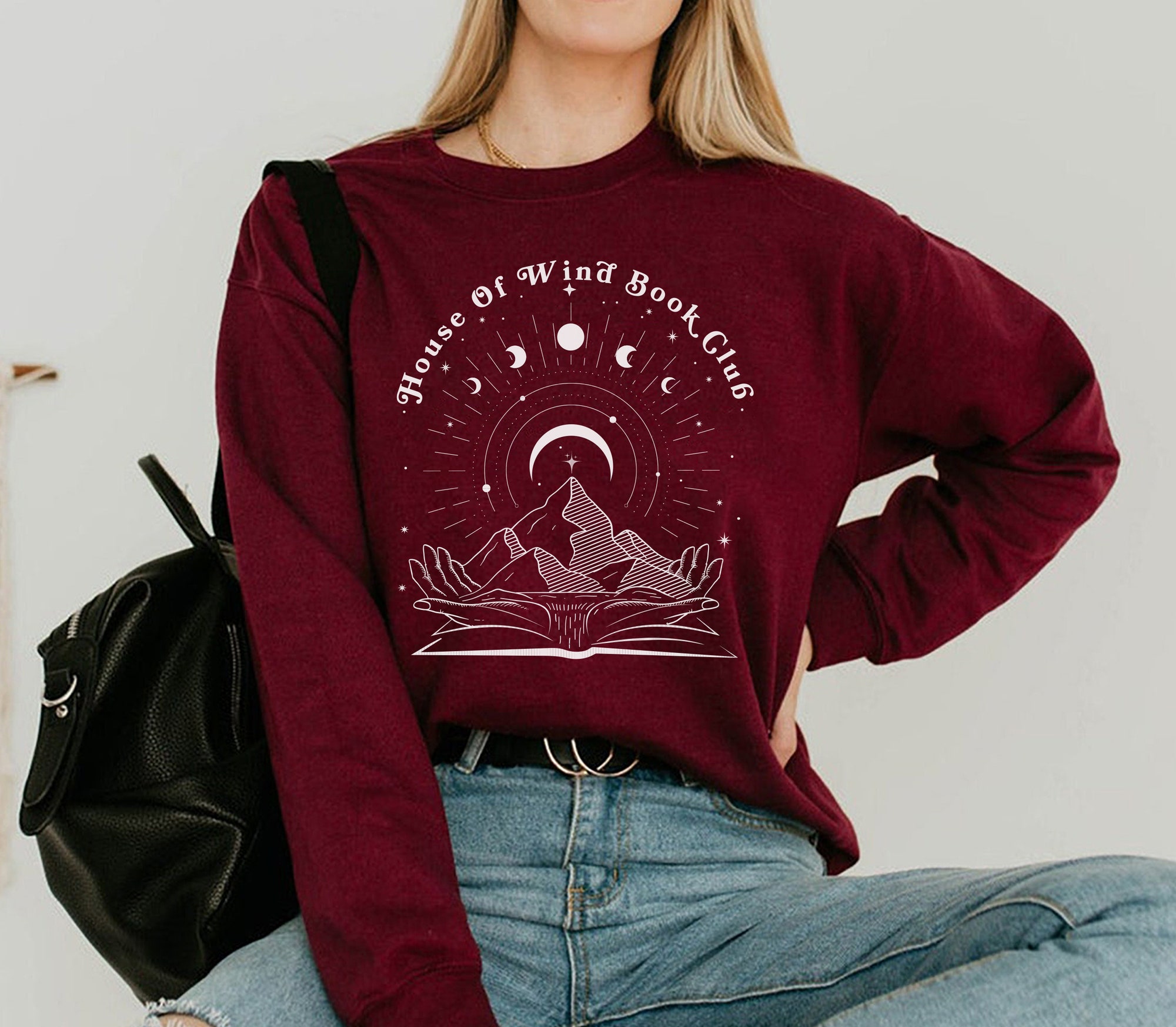 SJM House Of Wind Book Club ACOTAR Crescent City Night Court sweatshirt image 4