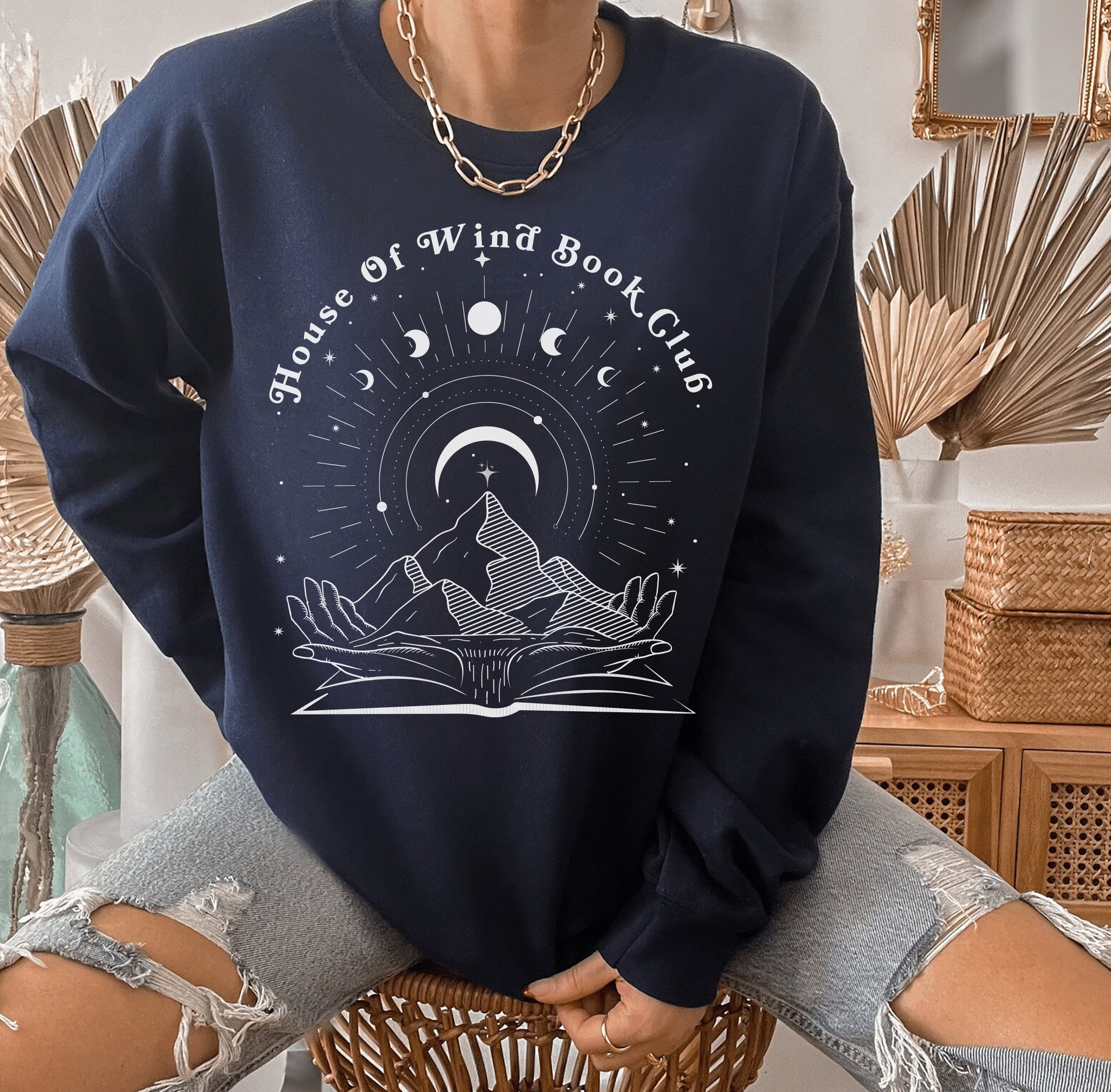 SJM House Of Wind Book Club ACOTAR Crescent City Night Court sweatshirt image 6