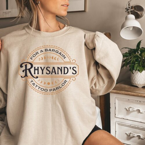 For A Bargain Rhysand's Acotar Velaris Night Court Bookish Feyre Sweatshirt image 0