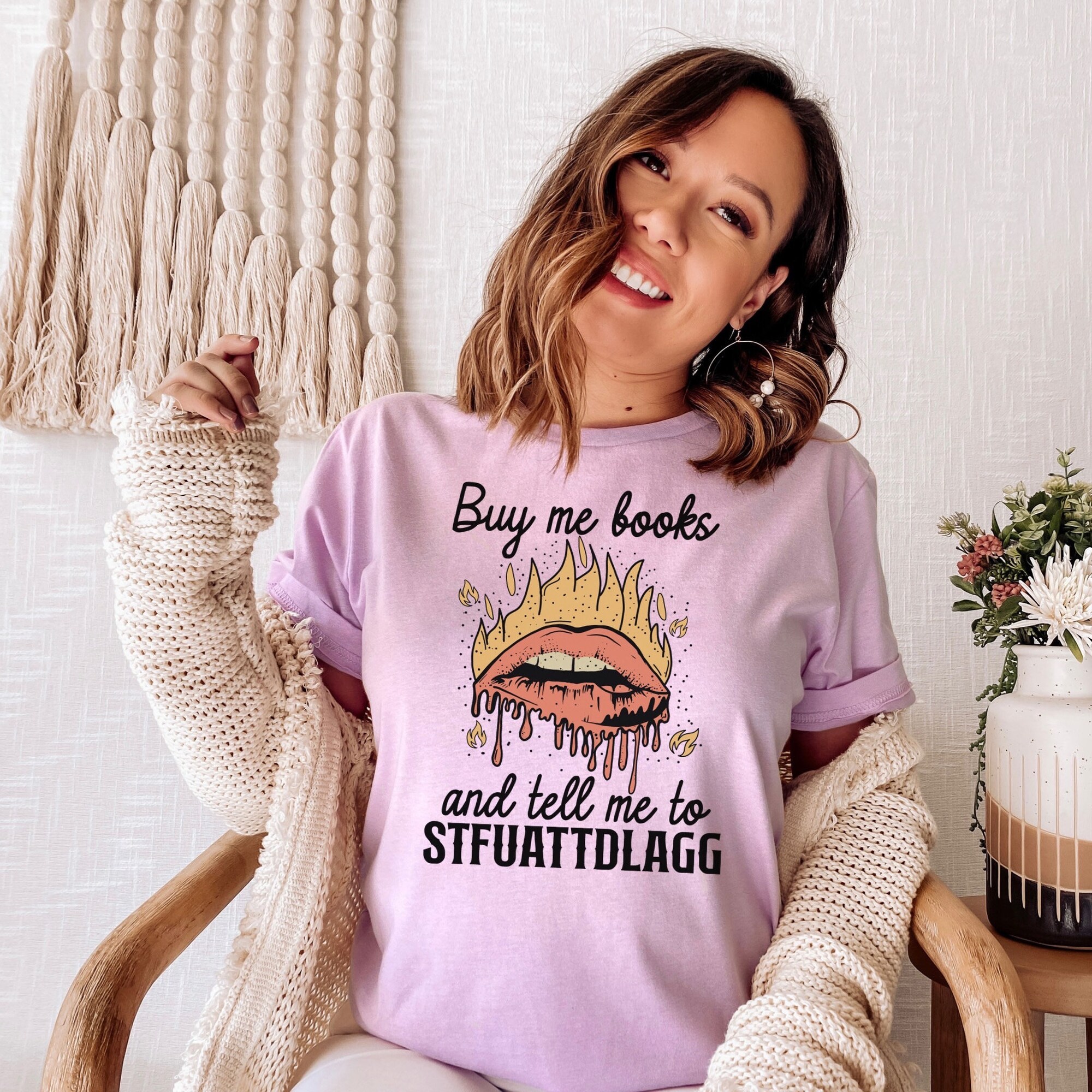 Smut Buy Me Book And Tell Me To STFUATTDLAGG Lover Romance Reader Dark Librarian Shirt image 2