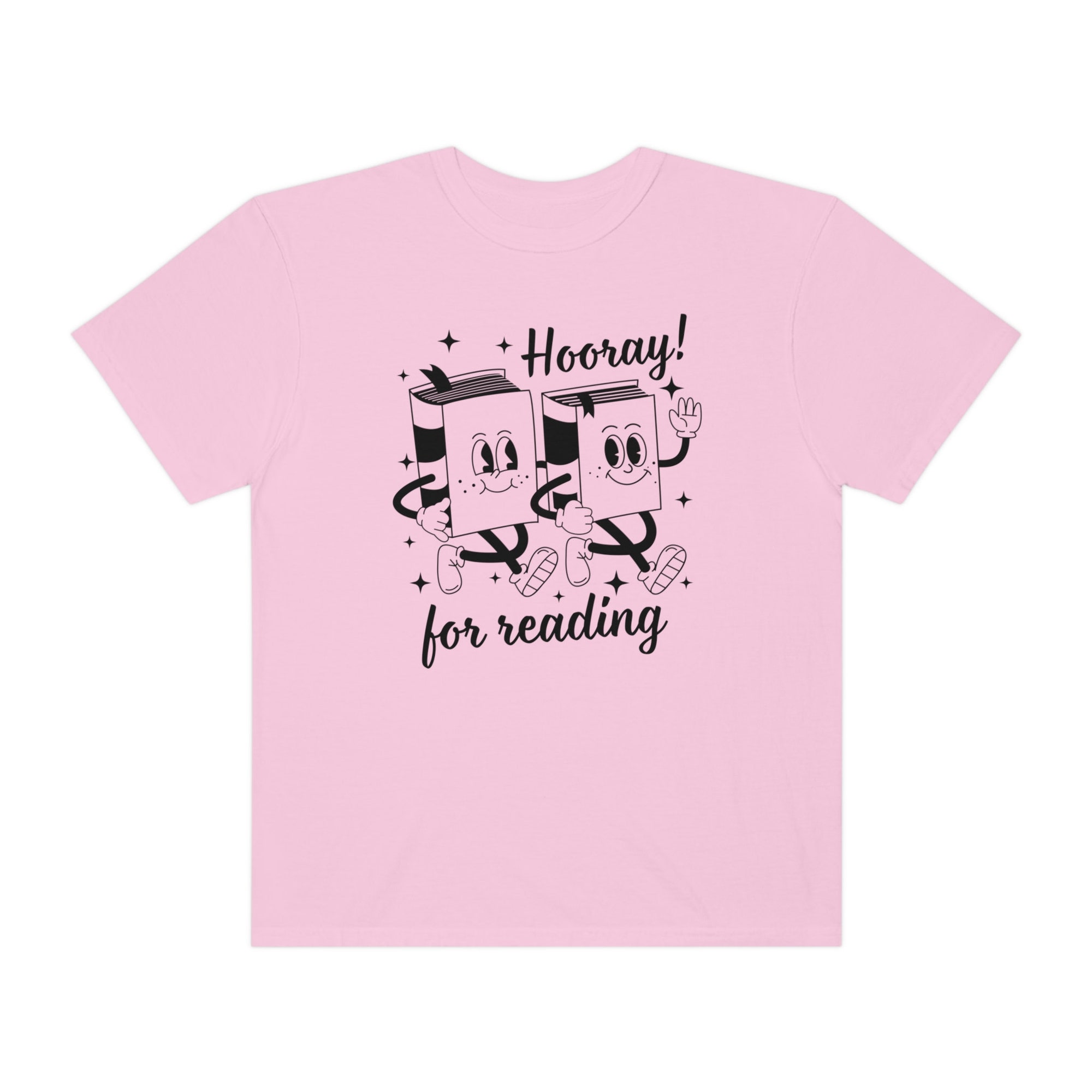 Retro Hooray For Reading Library Funny Book Teacher Cute School Lover Shirt image 5