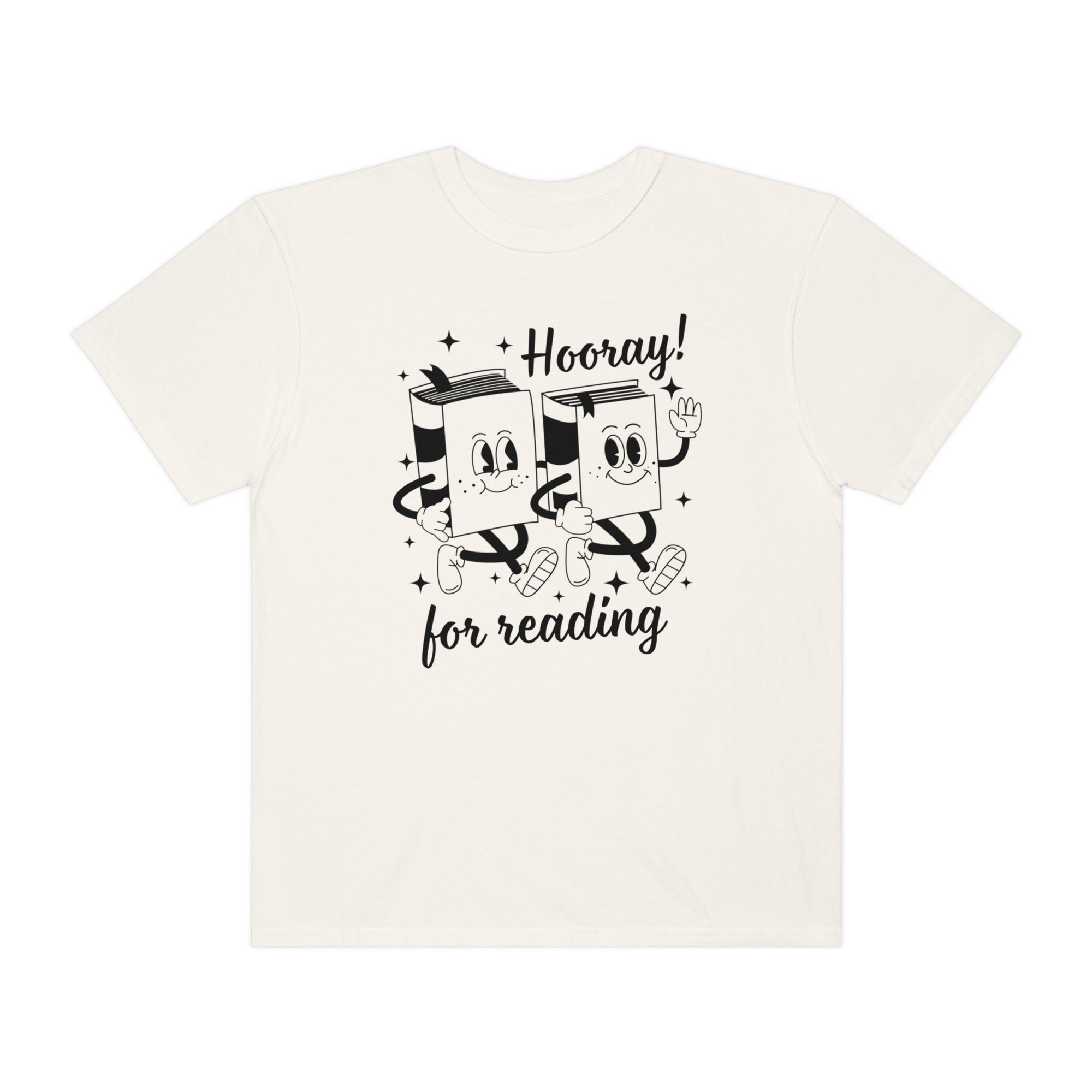 Retro Hooray For Reading Library Funny Book Teacher Cute School Lover Shirt image 7