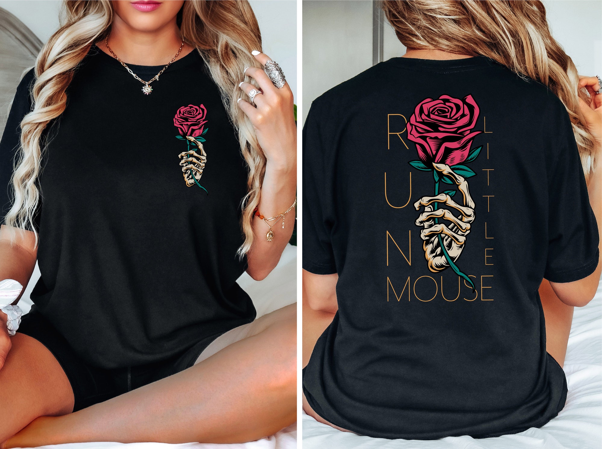 Run Little Mouse Bookish Haunting Adeline Lover Dark Romance Smut Reader Lover Rose Shirt image 1