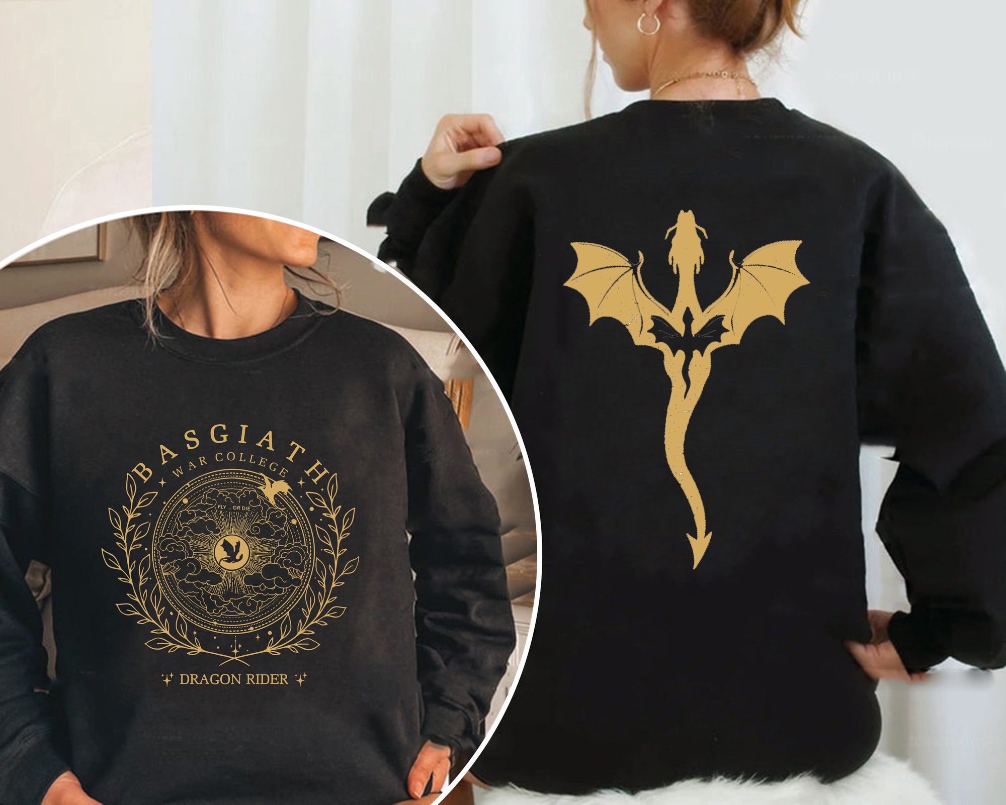 Fourth Wing Basgiath War College Dragon Rider Bookish Sweatshirt image 3