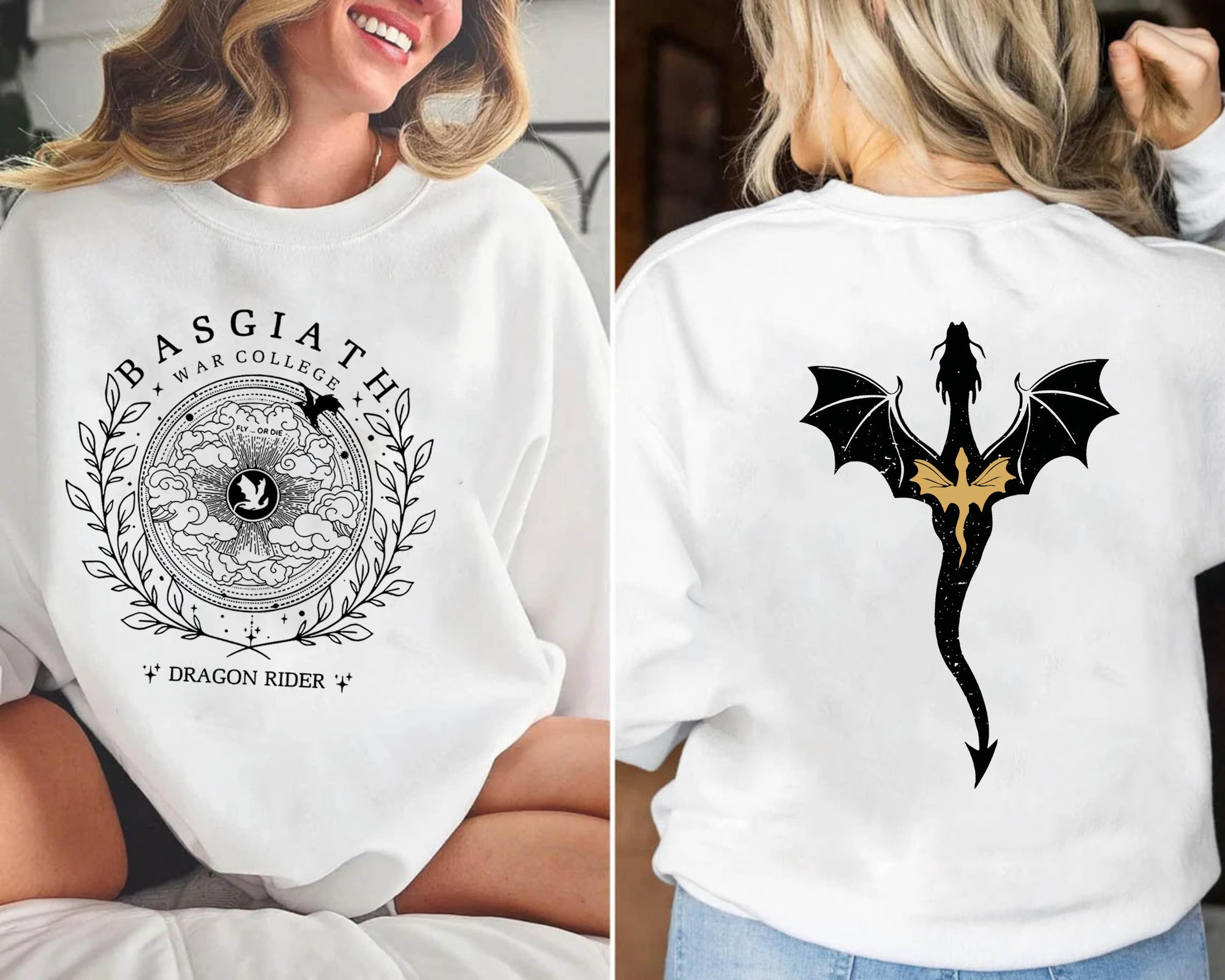 Fourth Wing Basgiath War College Dragon Rider Bookish Sweatshirt image 4