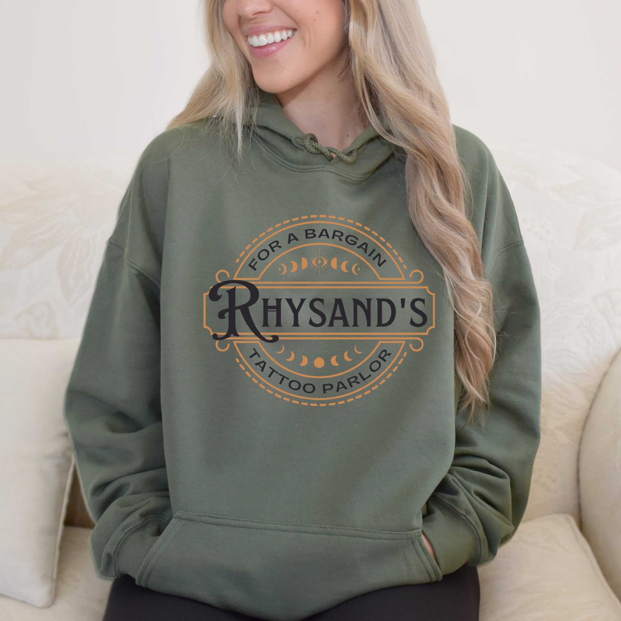 Rhysand's Acotar Velaris Night Court of Thorns and Roses Bookish Feyre Hoodie image 4