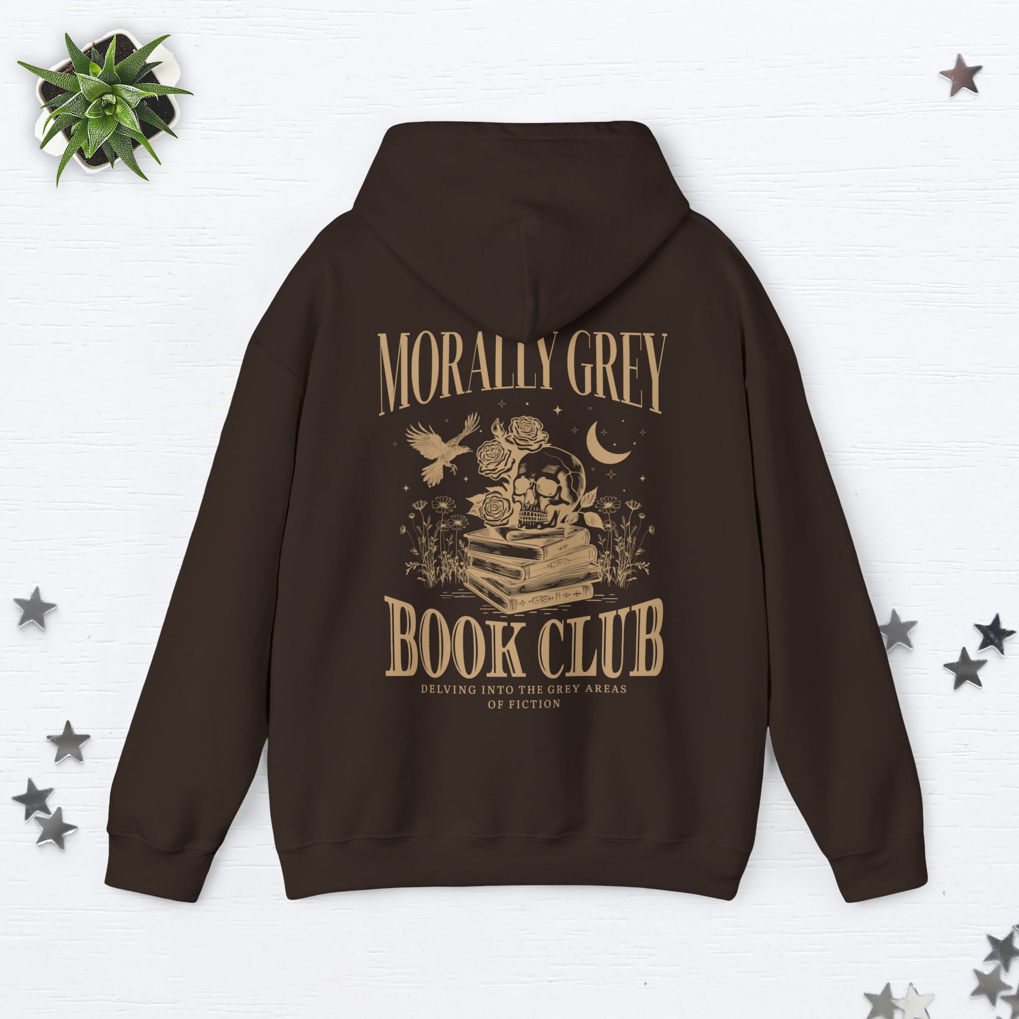 Morally Grey Book Club Smut Worm Death By TBR Dark Romantasy Enemies To Lovers Hoodie image 7