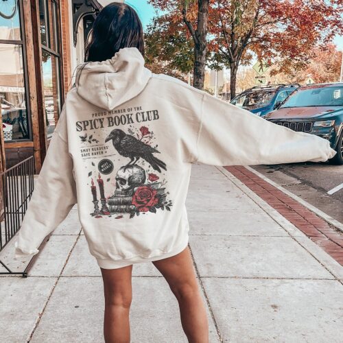 Spicy Book Club Morally Grey Smut Lover Death By Tbr Romantasy Enemies To Lovers Hoodie image 0