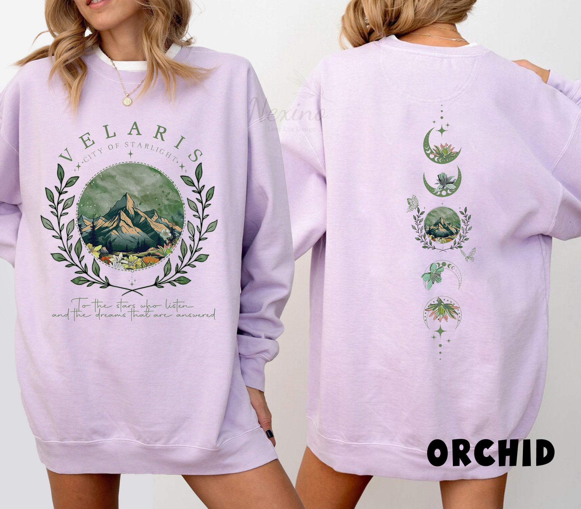 Velaris City Of Starlight ACOTAR The Night Court Rhysand Cassian SJM Book Lover Sweatshirt image 1