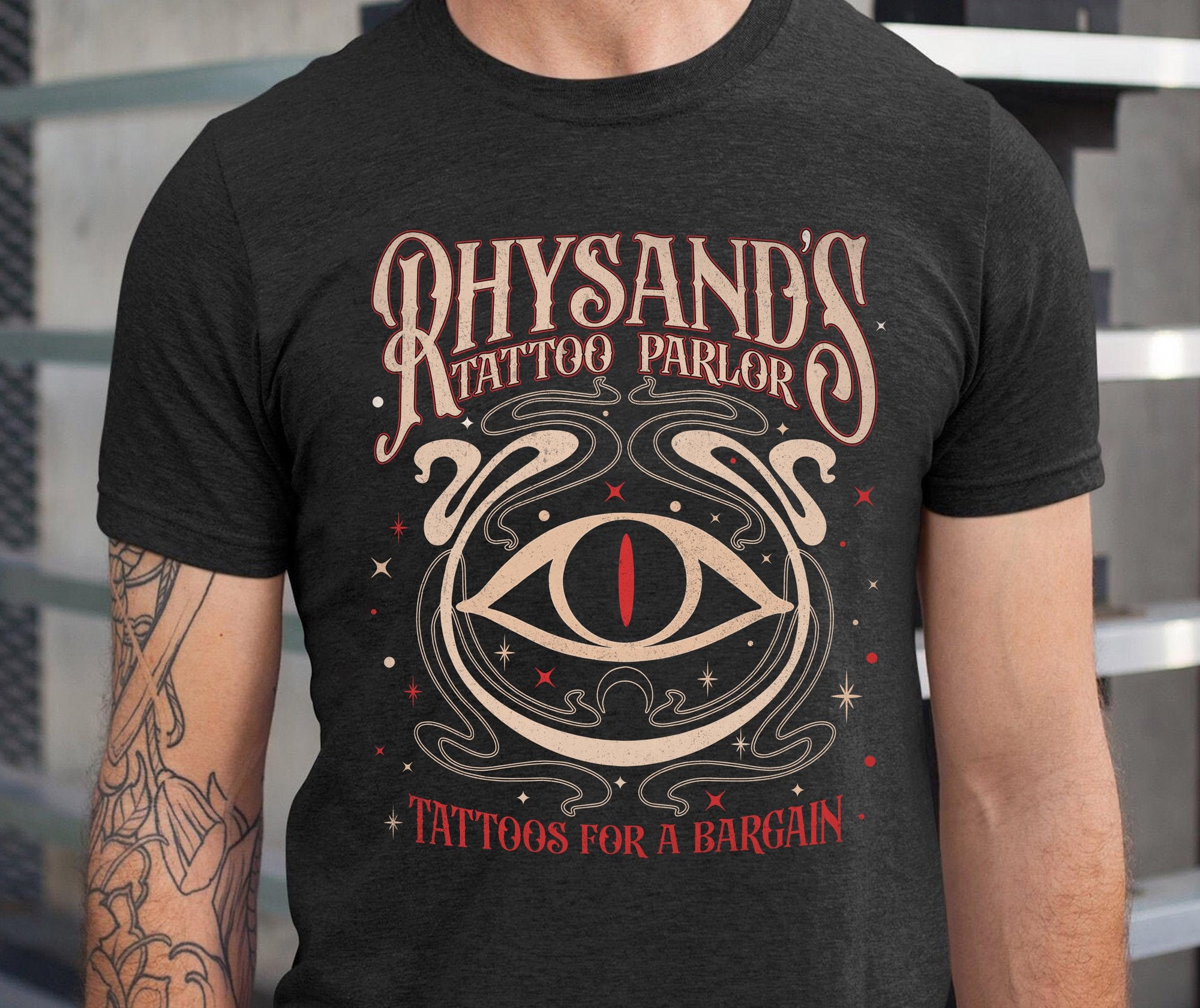 Acotar Velaris Rhysand's Tattoo Parlor The Night Court Novel Series Book Lover Shirt image 1