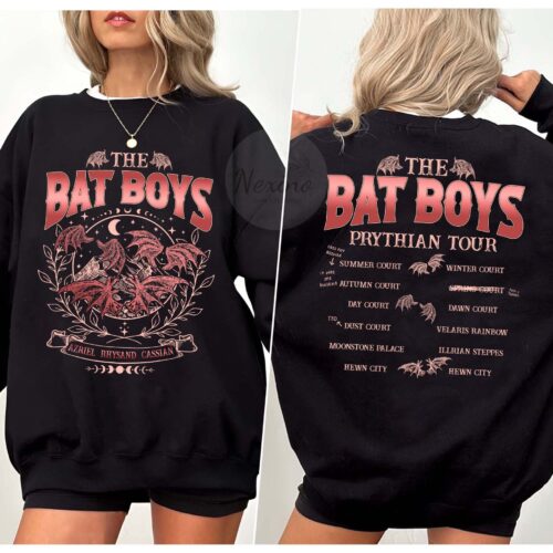 The Bat Boys Acotar Night Court Illyrians Rhysand Cassian Wings Bookish Sweatshirt image 0