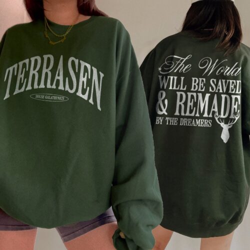 Terrasen Throne Of Glass Quote Aelin Rowan Manon SJM Universe Bookish Sweatshirt image 0