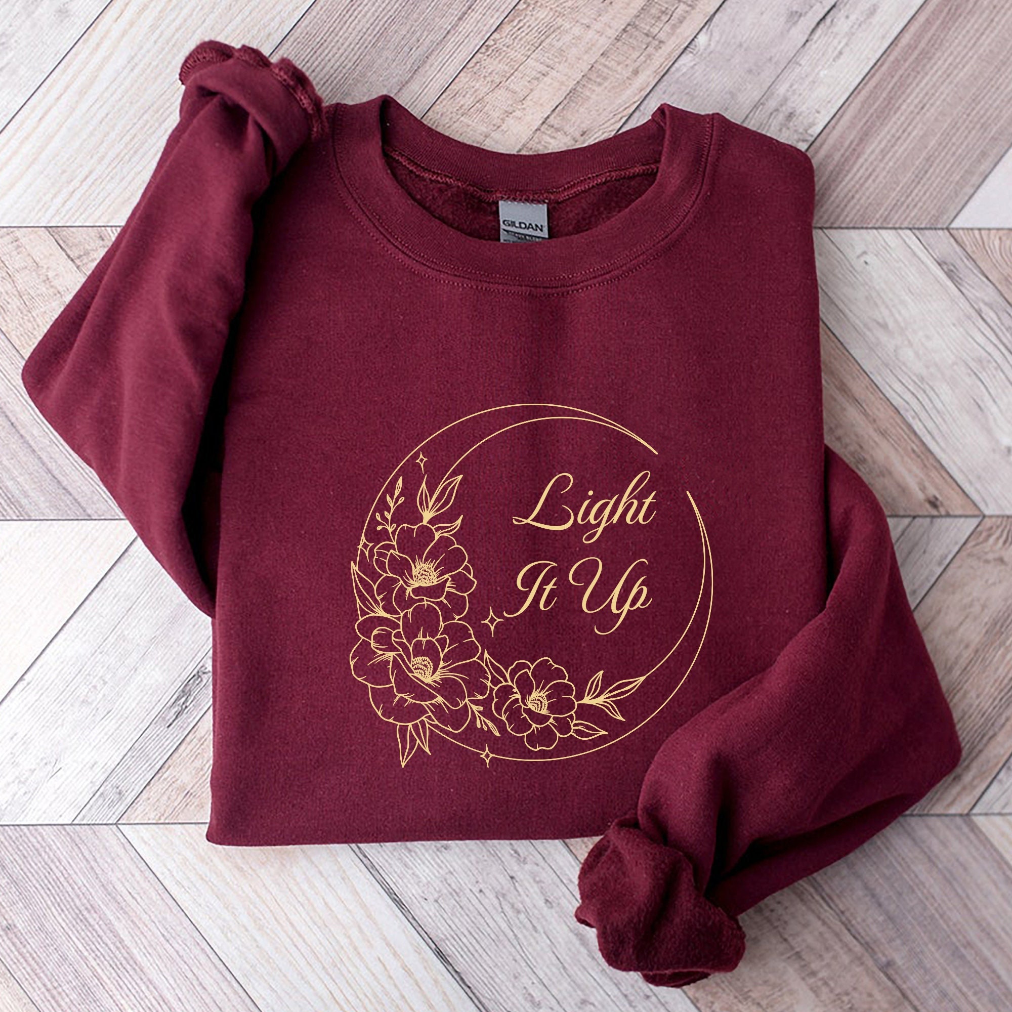 SJM Light It Up Crescent City House Of Earth And Blood Bookish Sweatshirt image 3