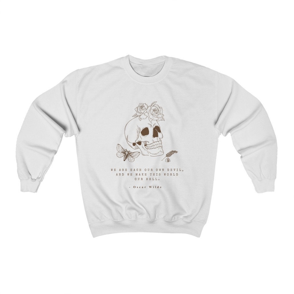 Dark Academia Bookish Poet Dead Society Reading Gothic Literature Sweatshirt image 3