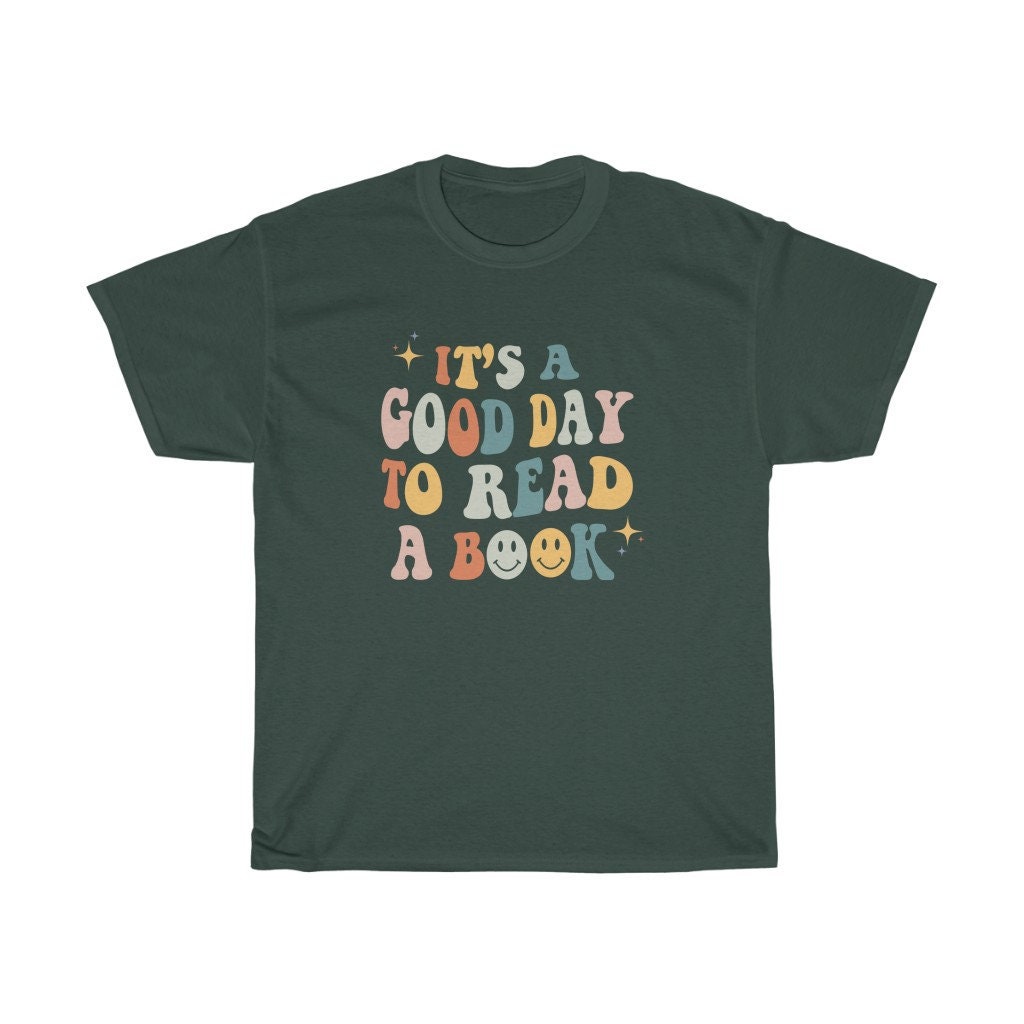 Retro It's A Good Day To Read Bookish Poet Literature Librarian Indie Shirt image 4