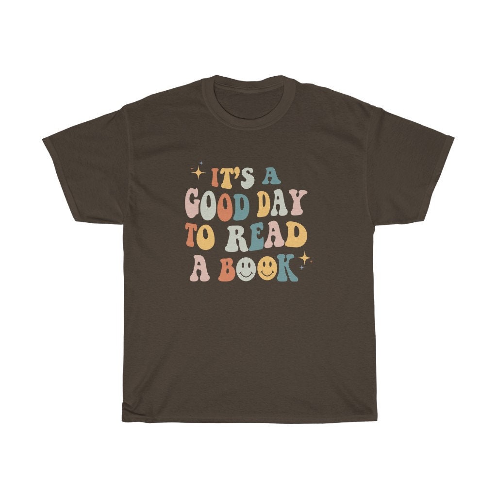 Retro It's A Good Day To Read Bookish Poet Literature Librarian Indie Shirt image 5