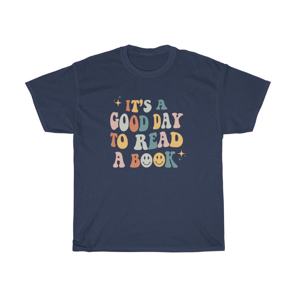 Retro It's A Good Day To Read Bookish Poet Literature Librarian Indie Shirt image 7