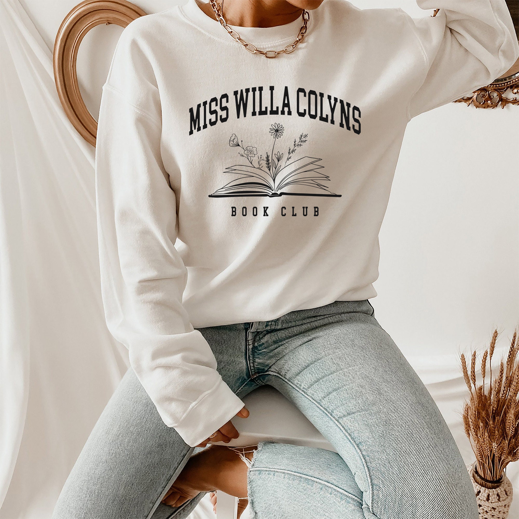 SJM Miss WIlla Colyns Book Club We Will Rise From Blood and Ash Sweatshirt image 1