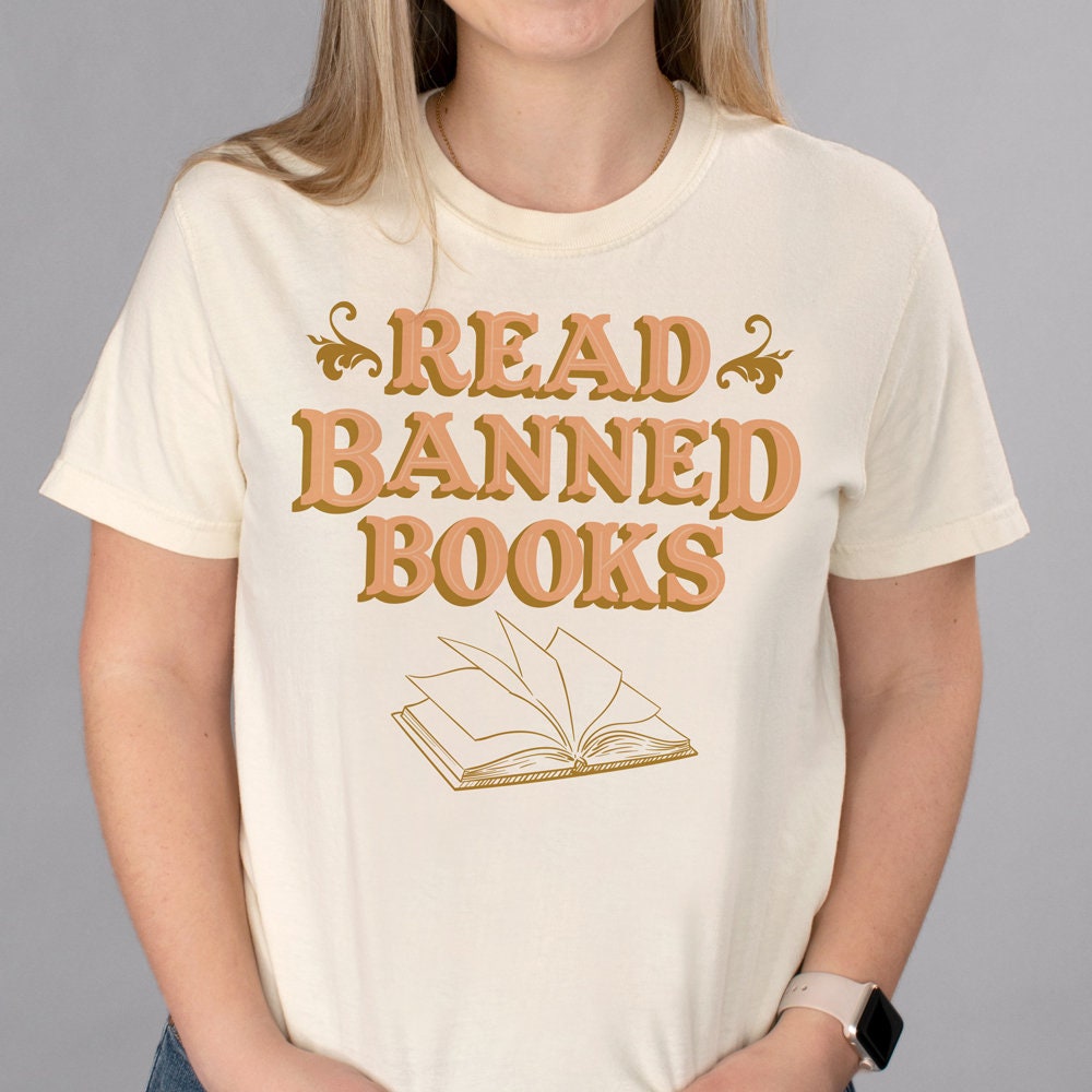 Vintage Read Banned Books Trendy Friend Babe Librarian Fantasy Smut Shirt image 1