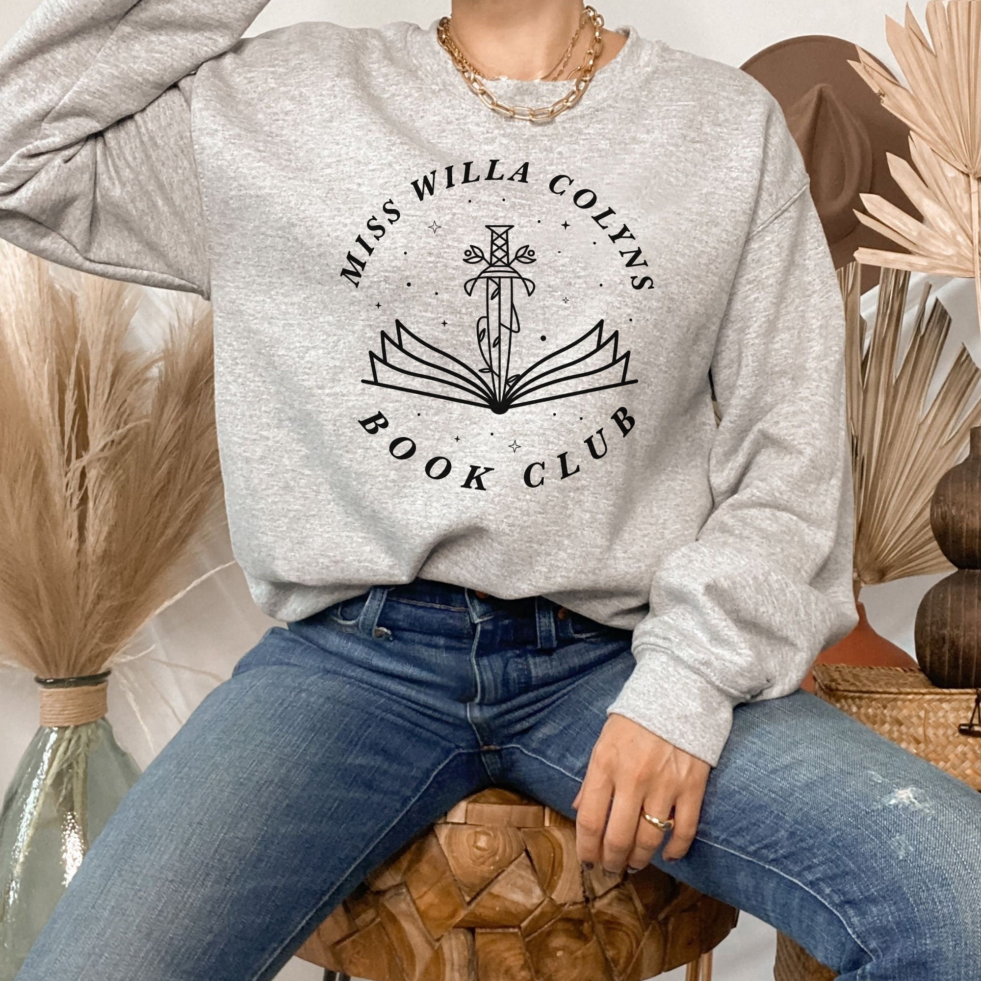 SJM Miss WIlla Colyns Book Club We Will Rise From Blood And Ash Sweatshirt image 3