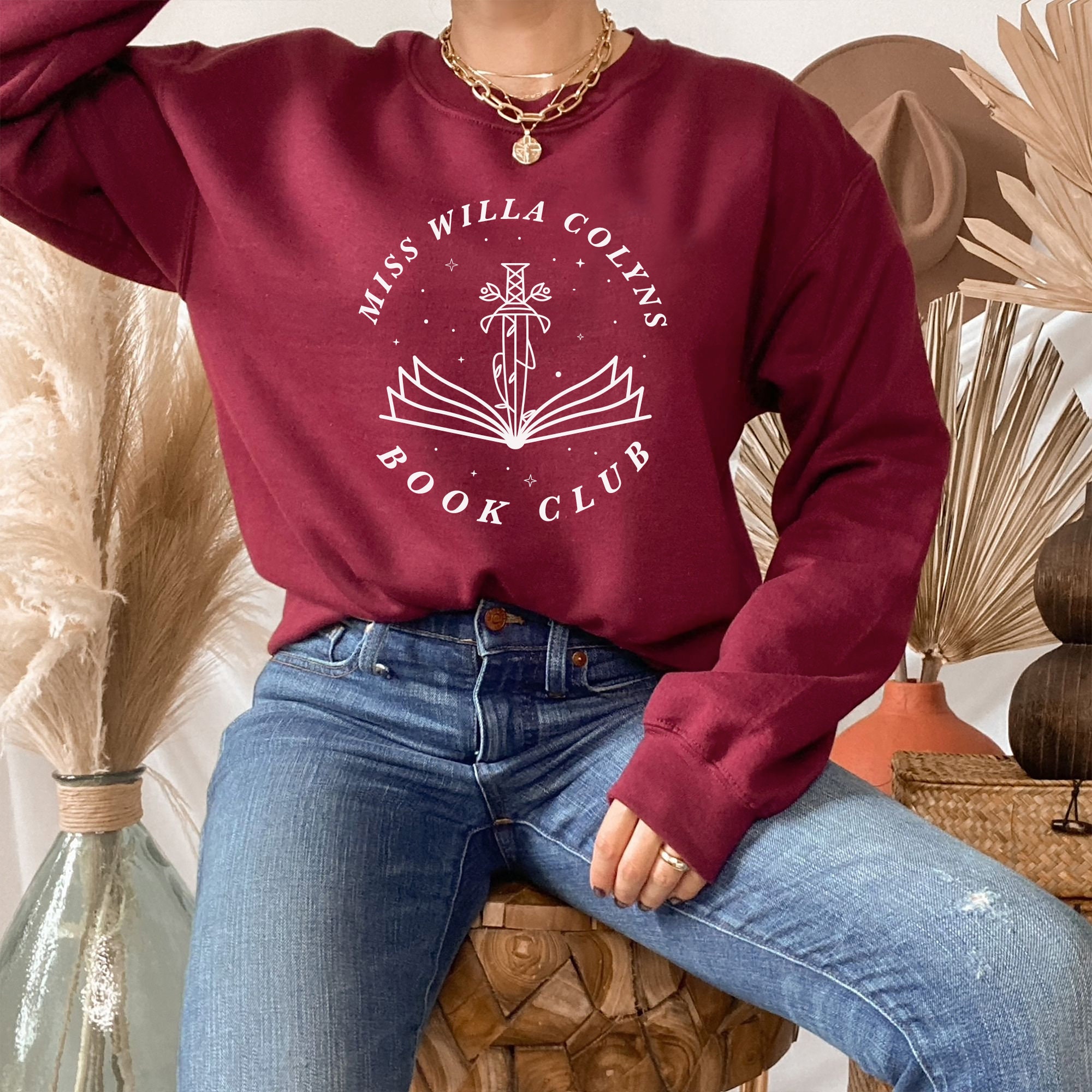 SJM Miss WIlla Colyns Book Club We Will Rise From Blood And Ash Sweatshirt image 5