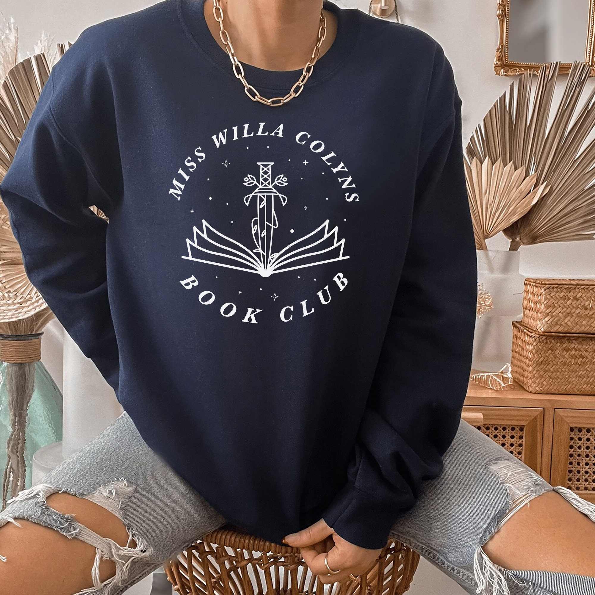 SJM Miss WIlla Colyns Book Club We Will Rise From Blood And Ash Sweatshirt image 2