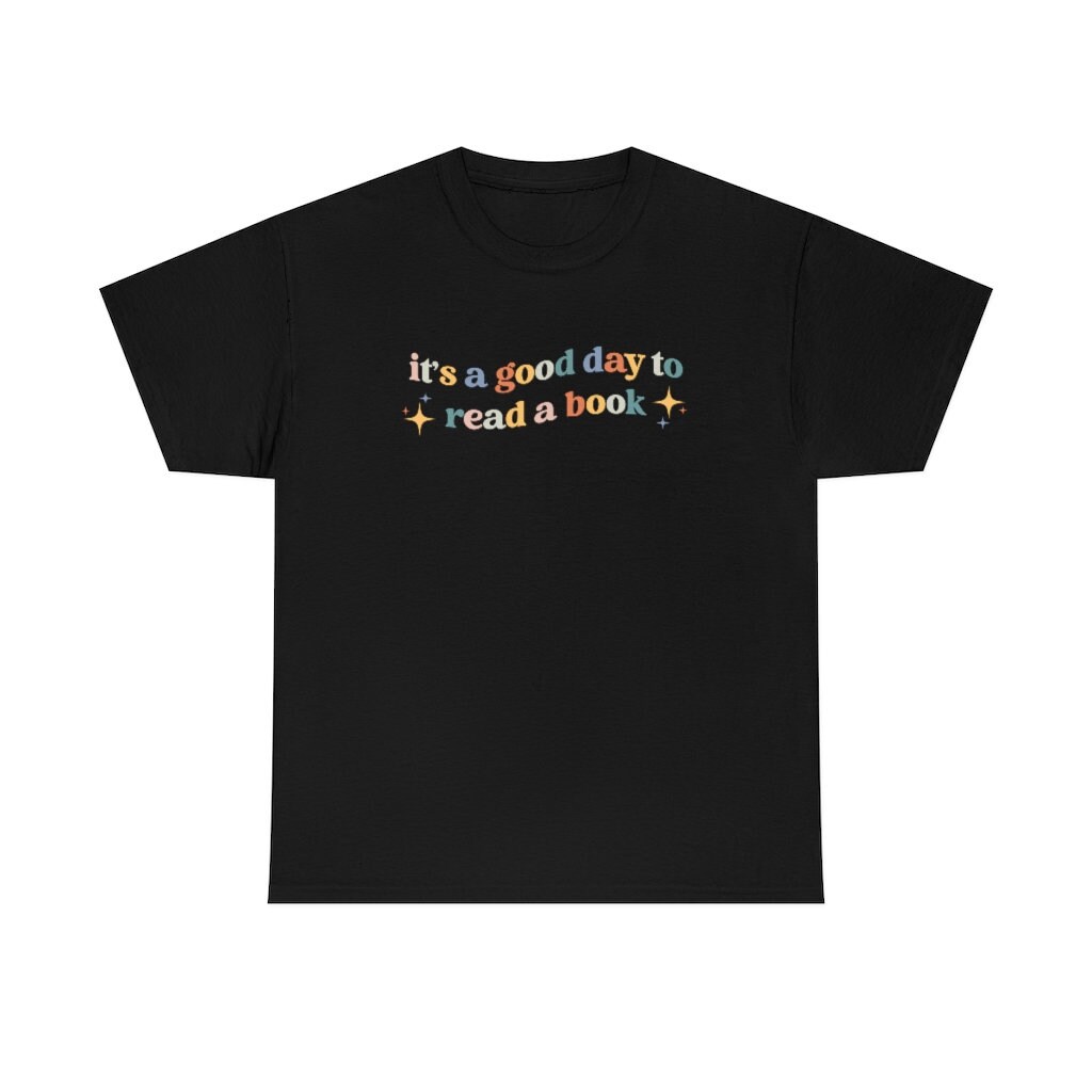 Retro It's A Good Day To Read Bookish Poet Literature Librarian Indie Shirt image 2