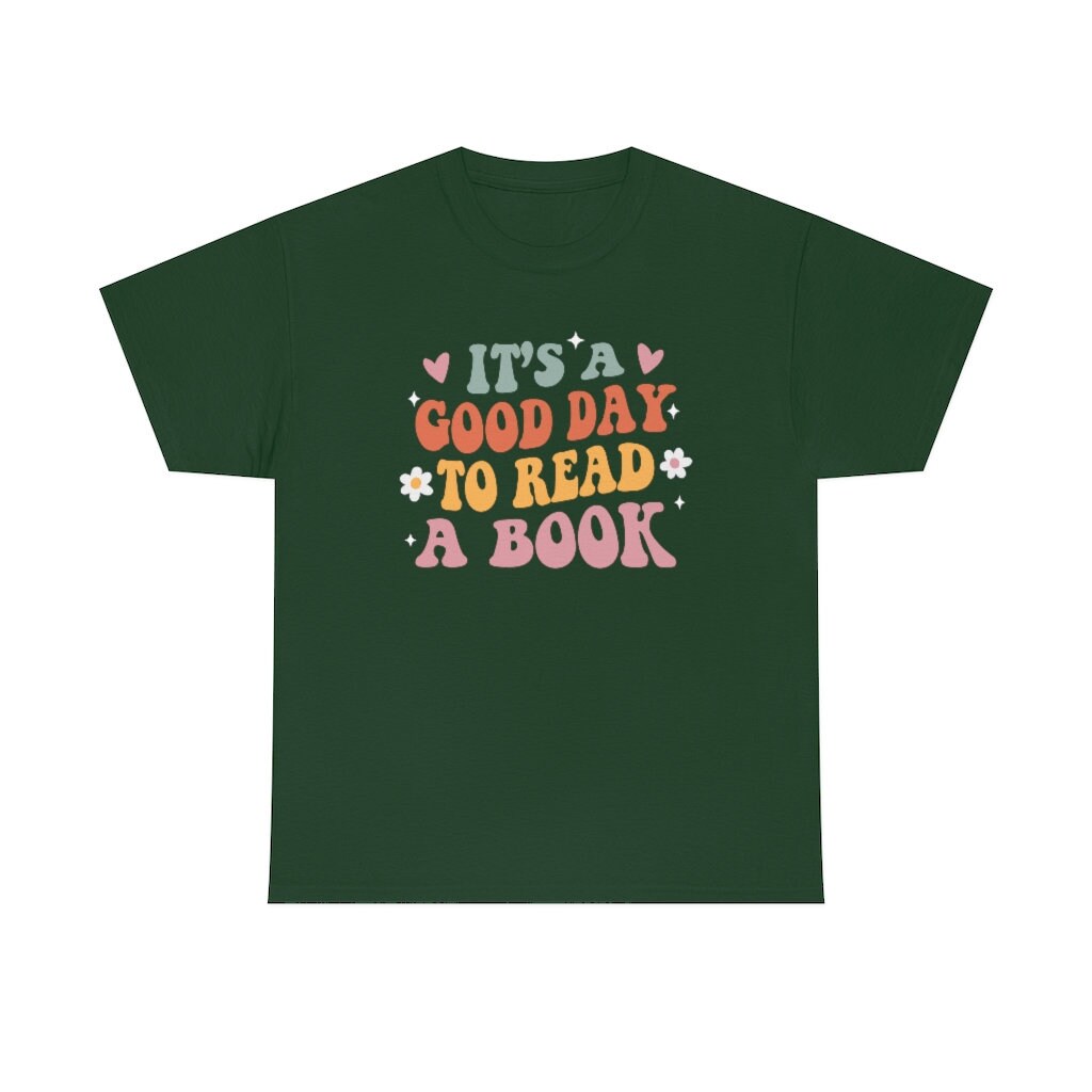 Retro It's A Good Day To Read Bookish Poetry Literature Librarian Shirt image 4