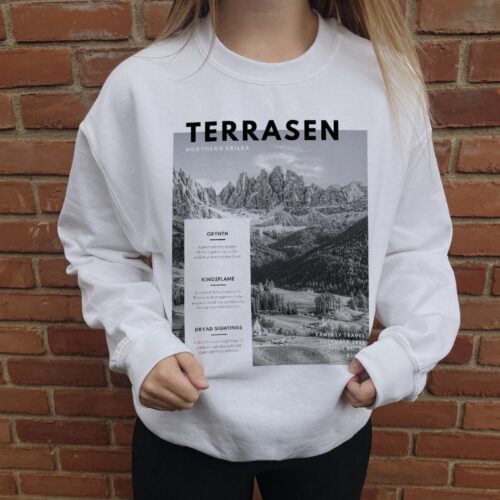 Terrasen Throne Of Glass Erilea ACOTAR Crescent City TOG Bookish Rhysand SJM Sweatshirt image 0