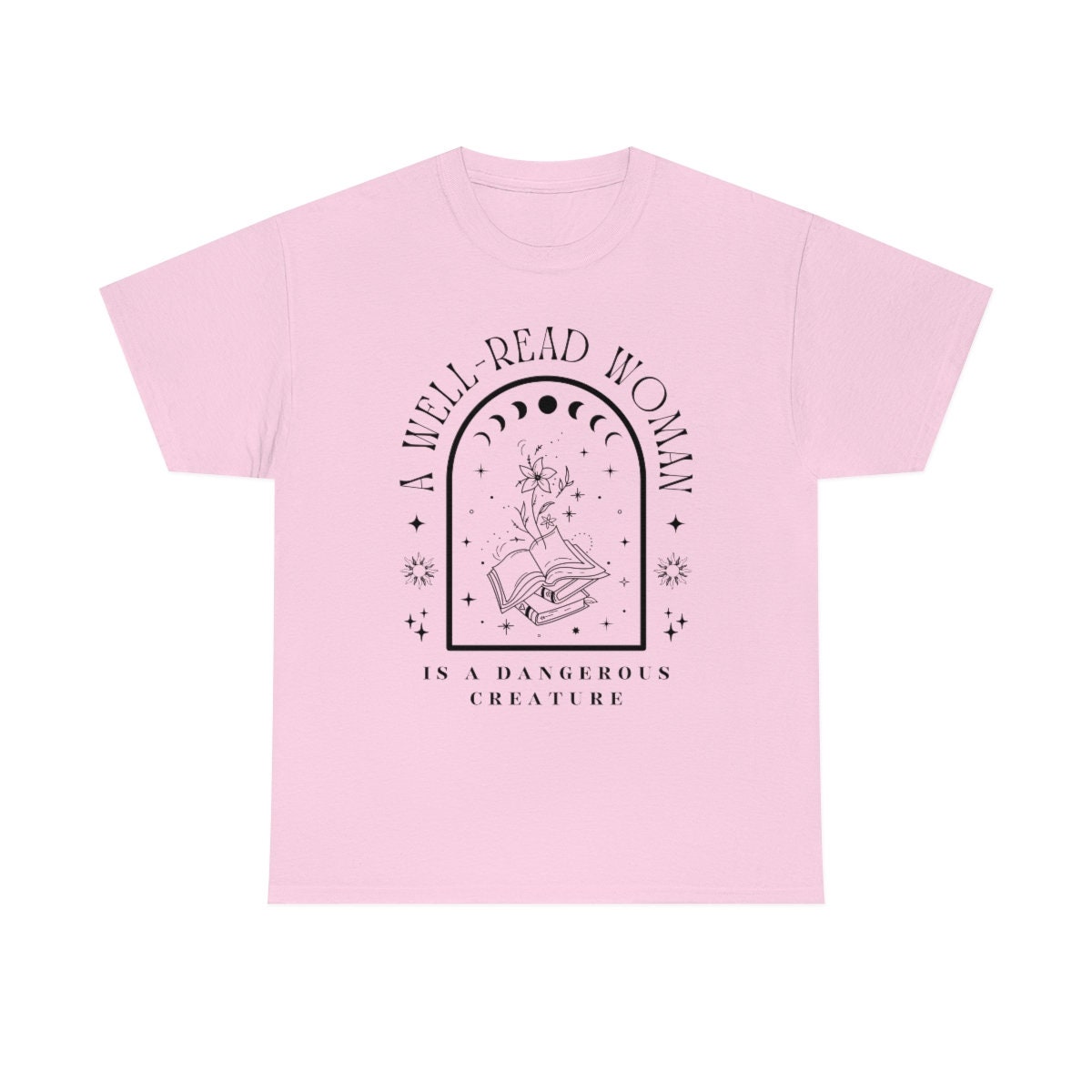 A Well-Read Woman Bookish Reading Librarian Literature Club Poet Mystical Shirt image 2