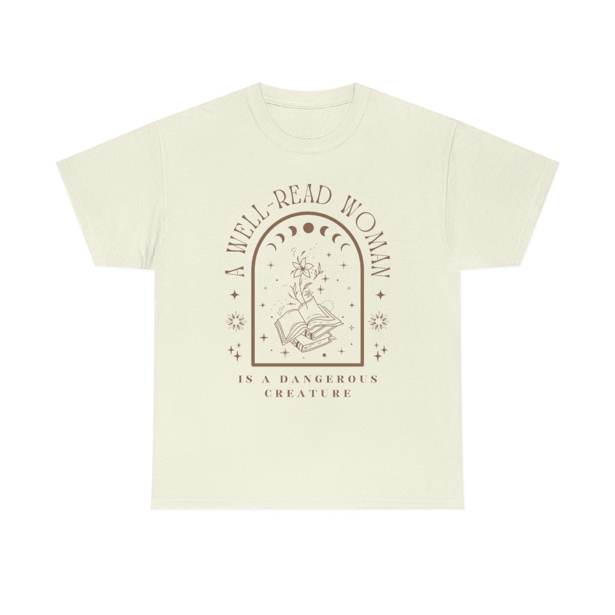 A Well-Read Woman Bookish Reading Librarian Literature Club Poet Mystical Shirt image 5