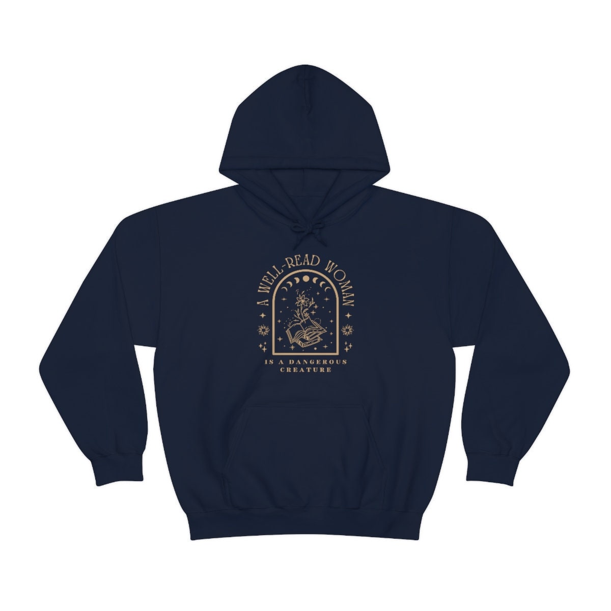 Dark Academia A Well Read Woman Is A Dangerous Creature Bookish Lover Library Hoodie image 6