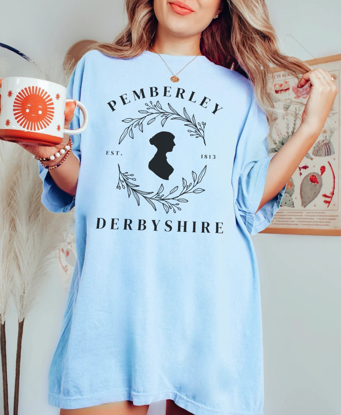 Dark Academia Pemberley Derbyshire Jane Austen Bookish Reading Librarian Shirt image 4