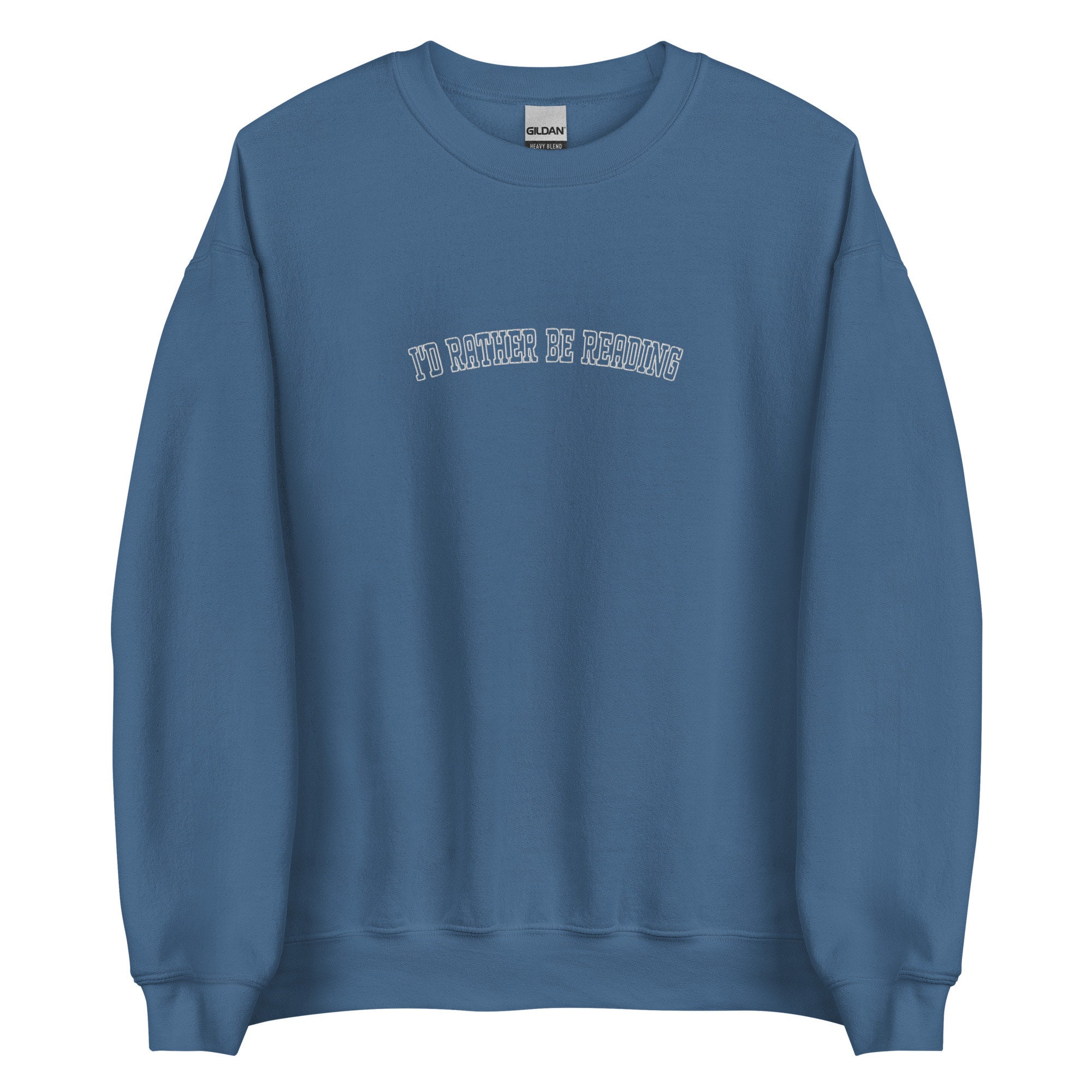 I'd Rather Be Reading Bookish Lover Librarian Teacher School Sweatshirt image 3