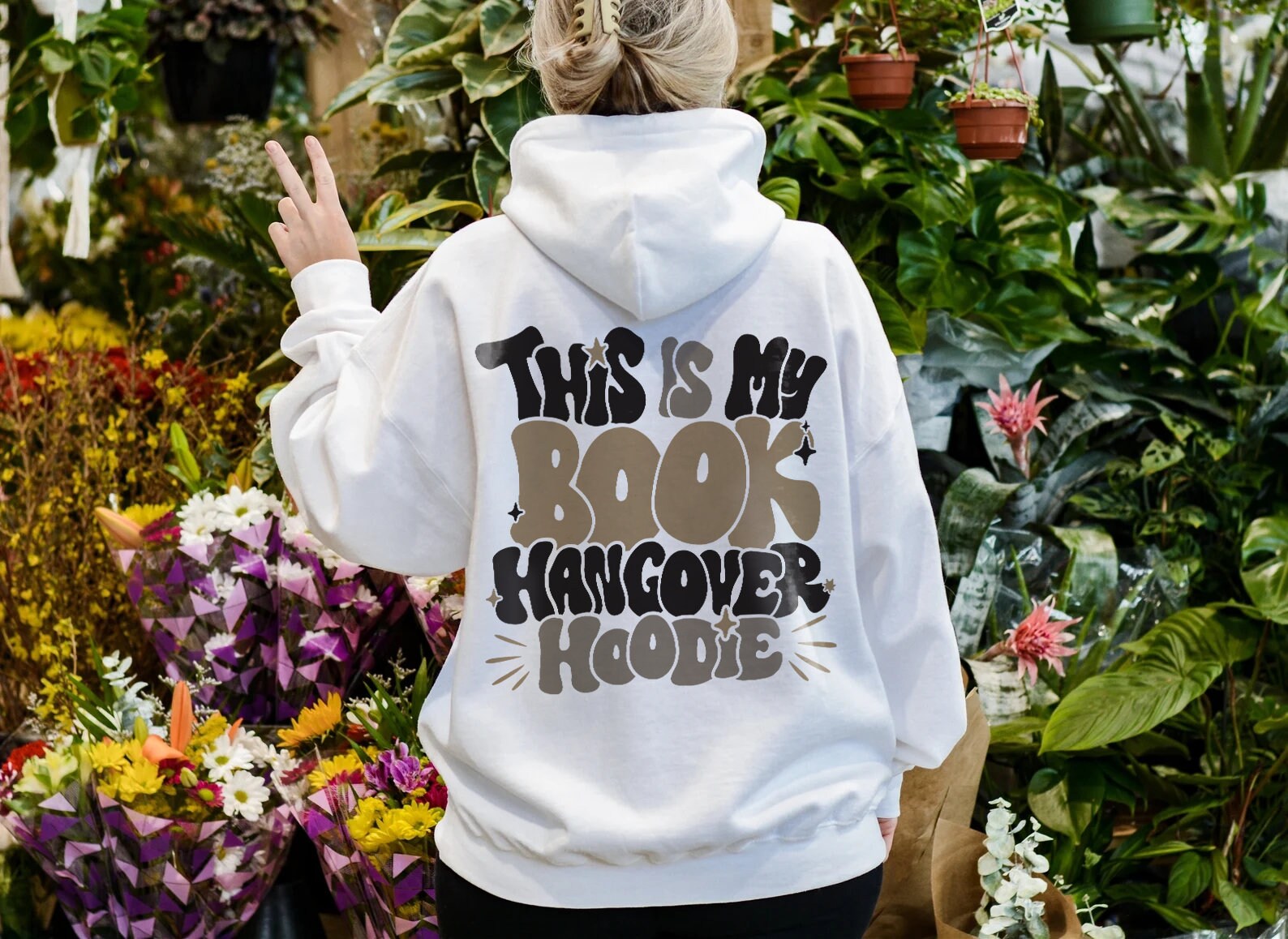 Vintage Book Hangover VSCO Lover Reader Smut Spicy Hoodie image 1