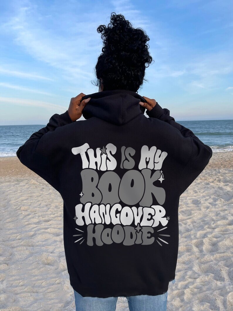 Vintage Book Hangover VSCO Lover Reader Smut Spicy Hoodie image 4