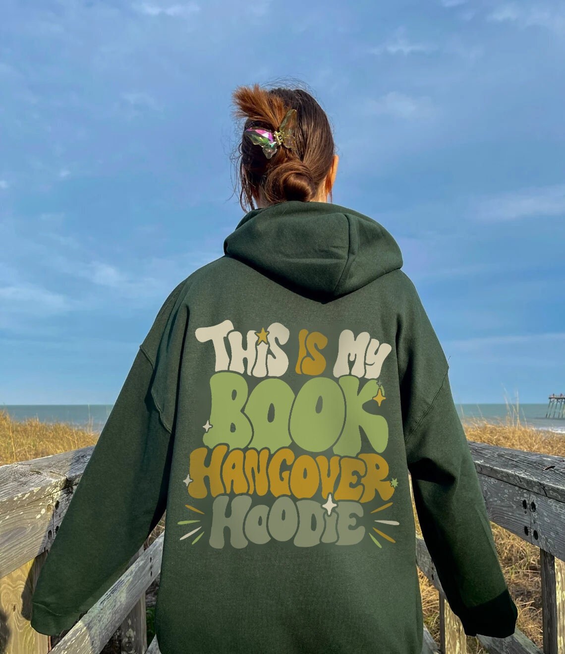 Vintage Book Hangover VSCO Lover Reader Smut Spicy Hoodie image 3